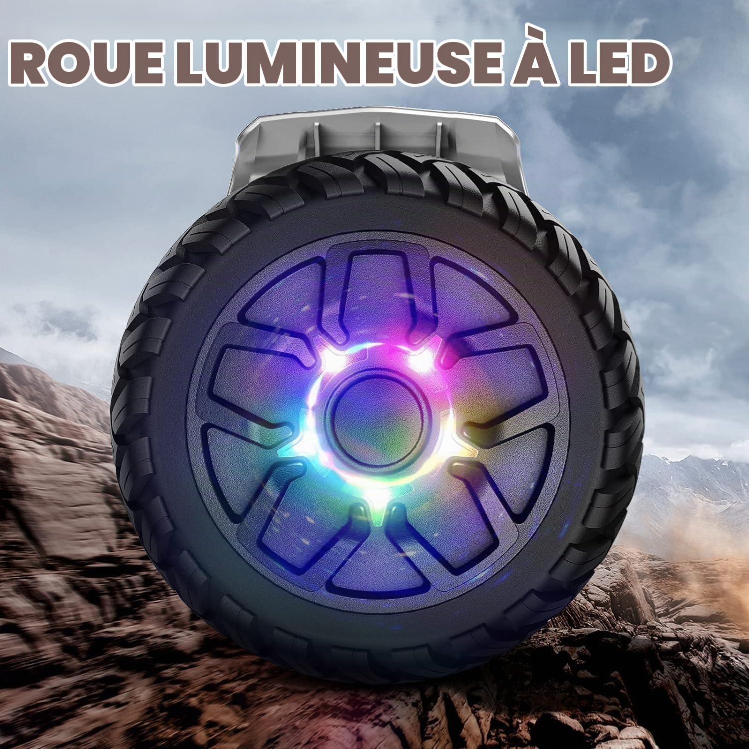 8.5 Pouces All Terrain Off Road Hoverboard with Bluetooth Speakers and LED Lights, UL2272 Certified Self Balancing Scooter