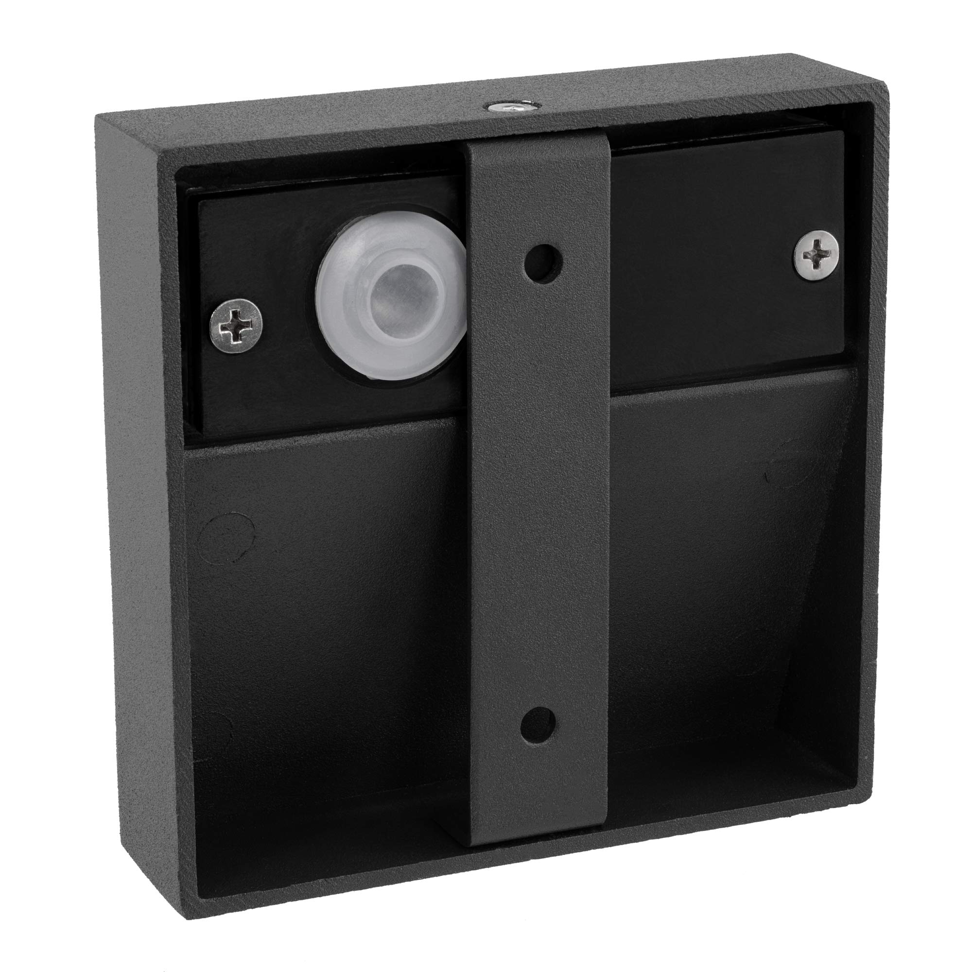 SSC-LUXon 4 Stück LED Design Wandleuchte KEILA anthrazit - Wand- & Treppenleuchte IP54 für Außen & Innen 1,7W warmweißes Licht