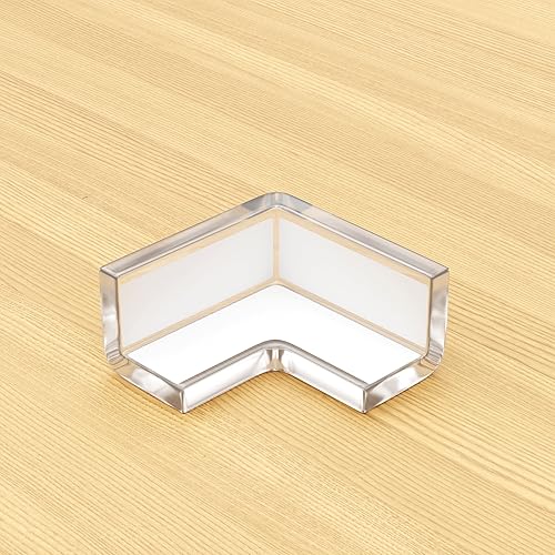 Miniatura 6 de Protectores de bordes y esquinas para muebles, cojín protector de PVC transparente de 20.4 pies, parachoques de 18 pies, 8 esquinas adhesivas