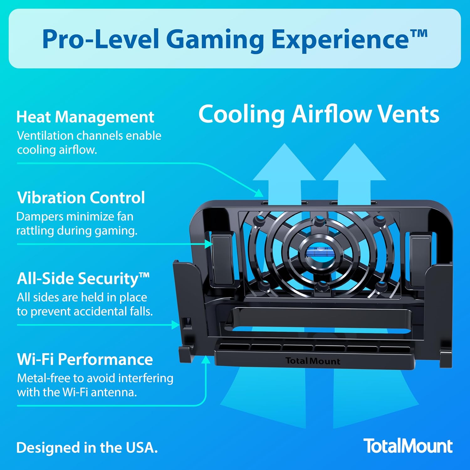 TotalMount for Nintendo Switch 2 – Premium Quality – Heat Management | Designed in USA – Premium Wall Mount With Level and Drill-Free Installation (Secures Each Side of the Dock to Prevent Falls) 5 81Tlm9BbWQL. AC SL1500