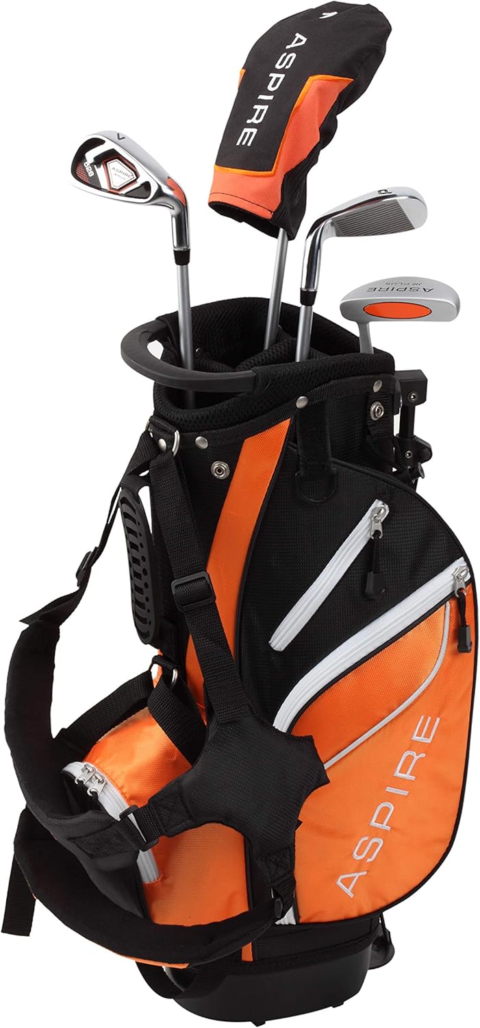 Free Shipping Offer Aspire Golf Junior Plus Complete Golf Club Set for Children Kids - 5 Age Groups Boys & Girls - Right Hand (Orange Ages 5-6) Best Cyber Deals 🔥 Aspire Golf Junior Plus Complete Golf Club Set for Children Kids - 5 Age Groups Boys & Girls - Right Hand (Orange Ages 5-6)