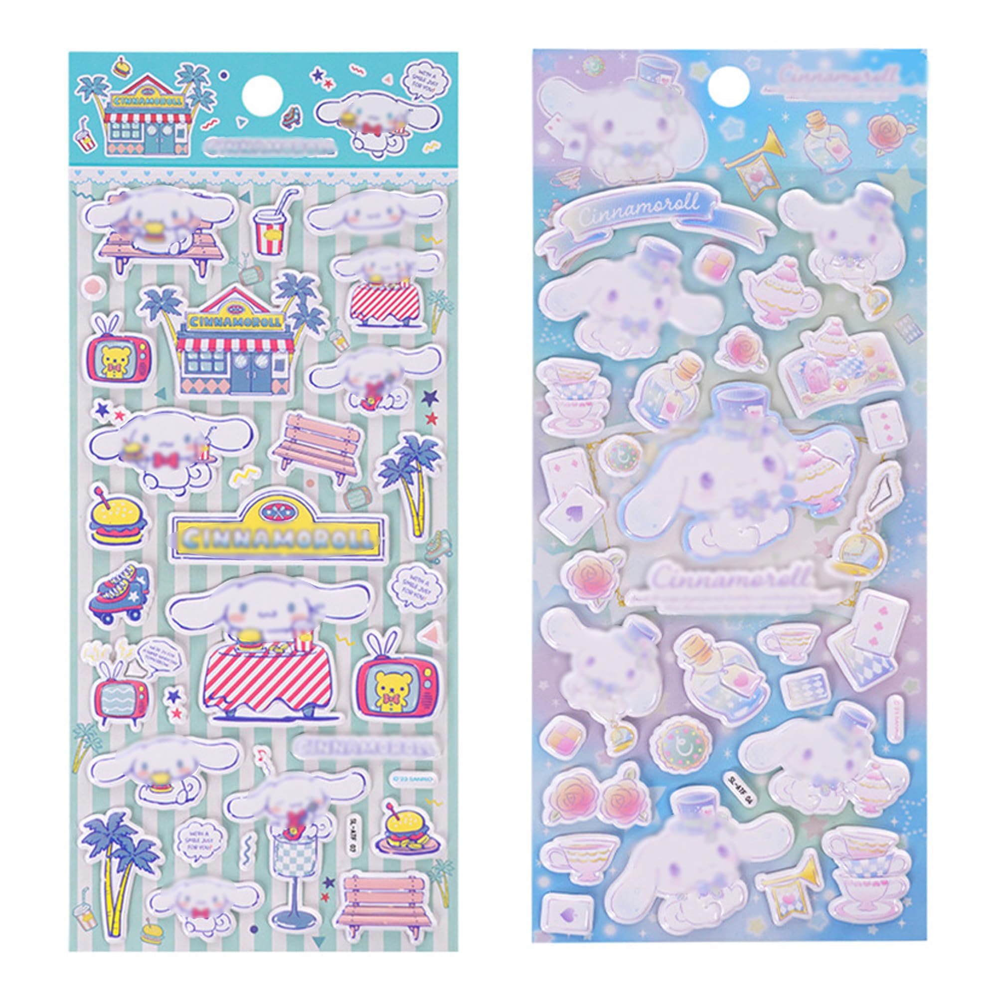 KRGNPLE 実店舗品質 2 枚 おはじき ド ぷにぷに もちもち ロップシール 3D 立体 泡綿素材 シール手帳用 DIY 手帳デコ スマホ装飾 かわいい 簡単剥離 丈夫で破れにくい ギフト 人気（セット 111）