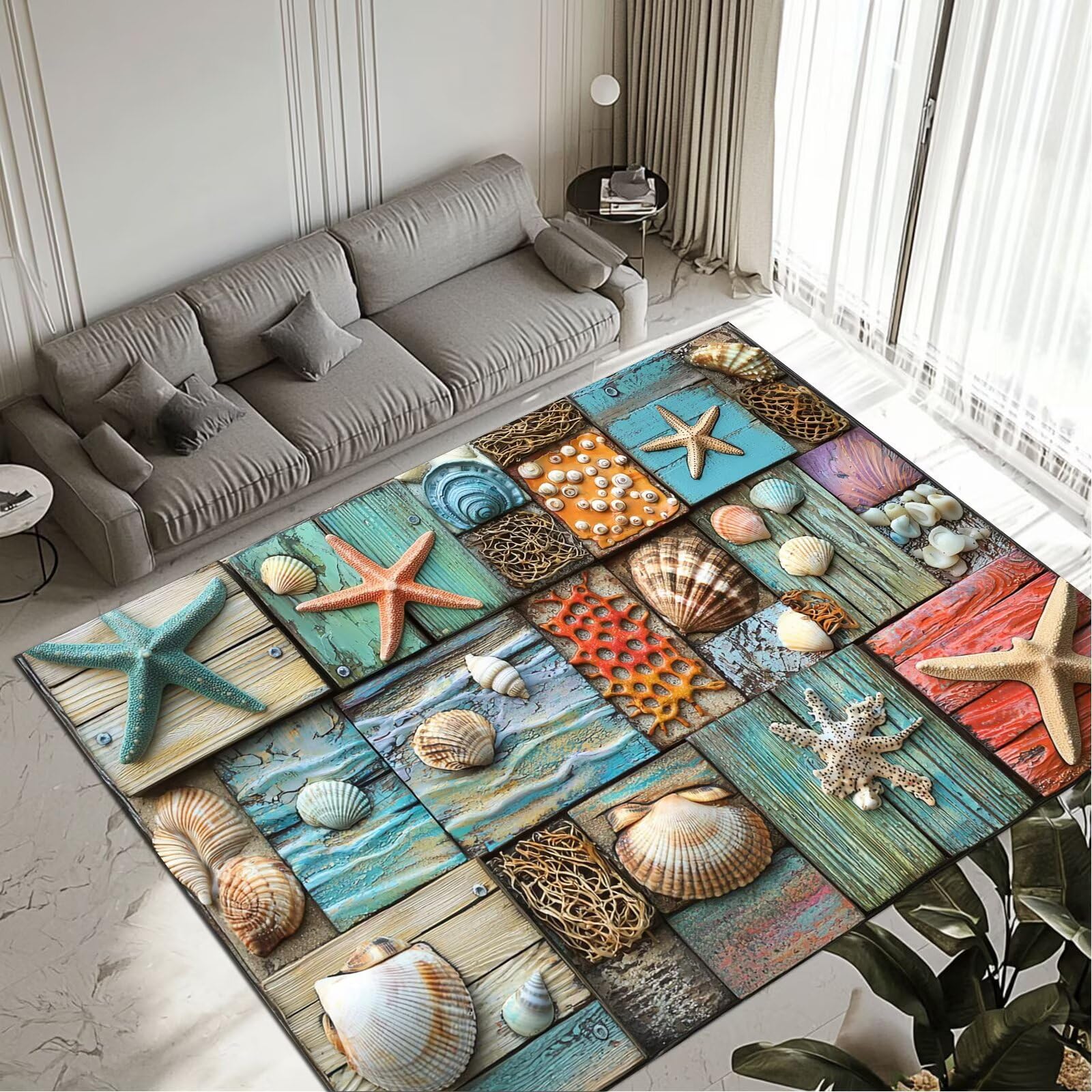 Tapis de salon et chambre 60x90cm imperméable lavable