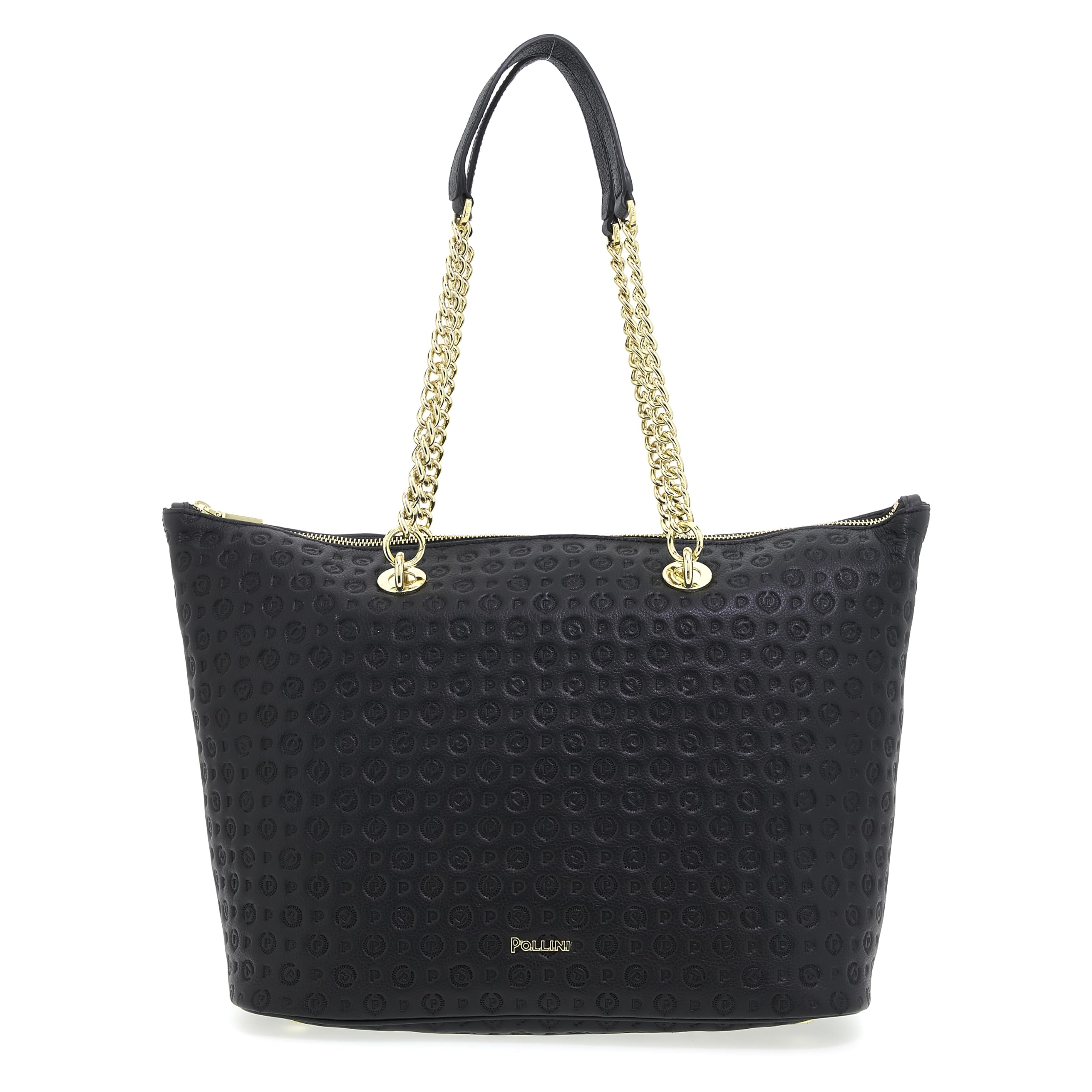 Pollini HERITAGE LOGO EMBOSSED SHOPPING BAG