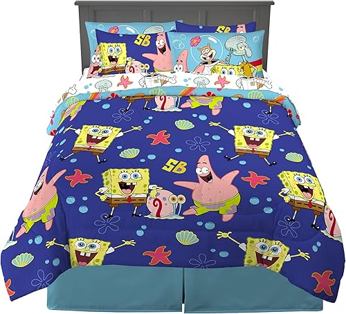 Miniatura 196 de Franco - Juego de edredón y sábanas supersuaves con funda, para niños, 7 piezas, tamaño matrimonial, Five Nights at Freddy's Cinco noches en Freddy's