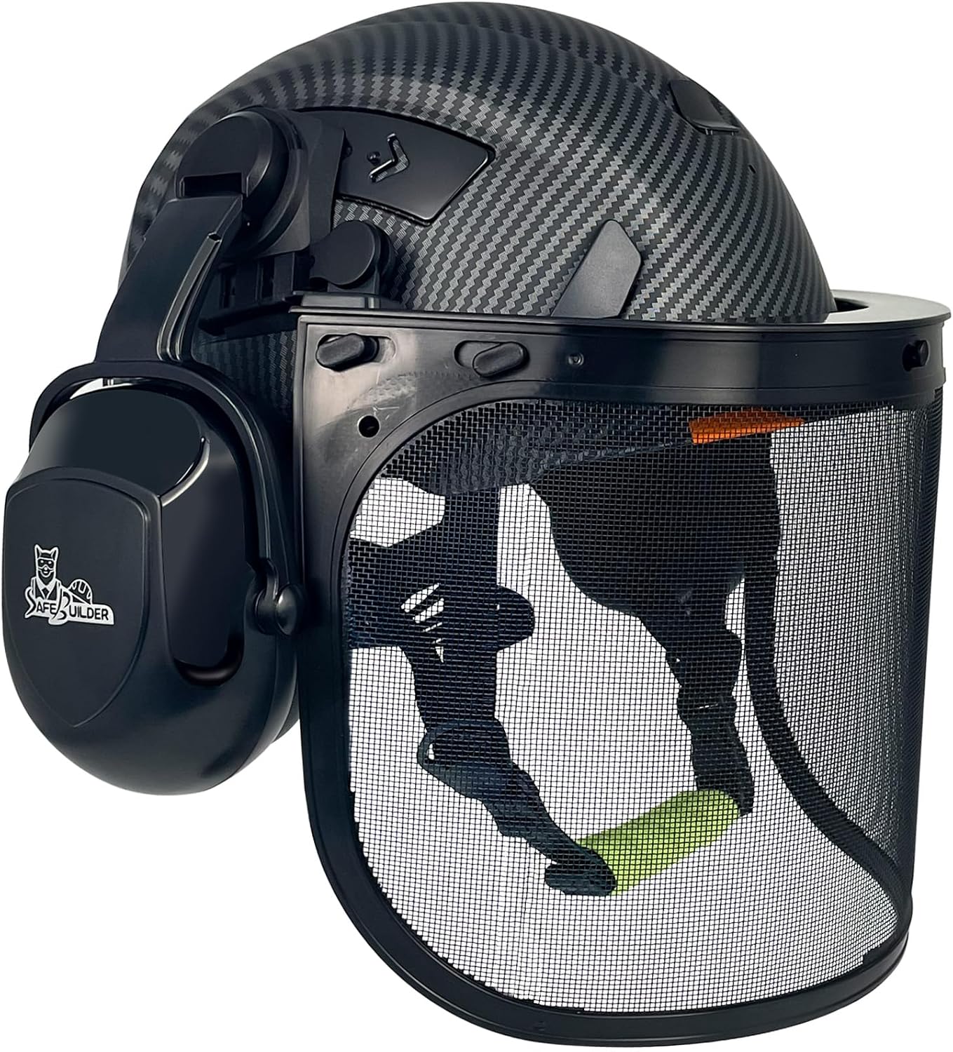 CR99 Forestry Safety Helmet Class C Hard Hats 3 In1 Chainsaw Arborist Helmet with Mesh Face Shield Ear Muffs Hearing Protection ANSI Z89.1