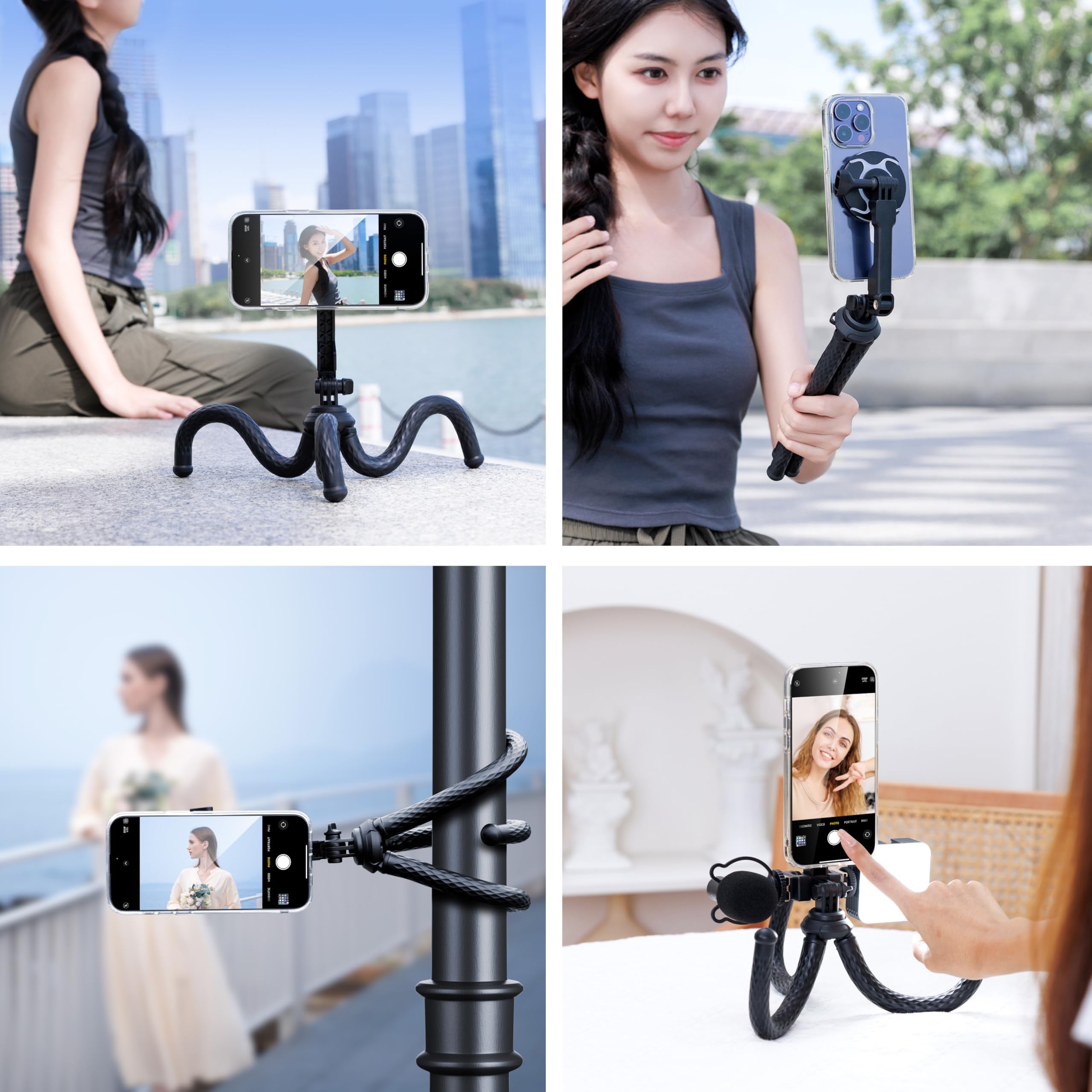 Amazon | JJC スマホ三脚 くねくね フレキシブル三脚 Magsafe対応 自