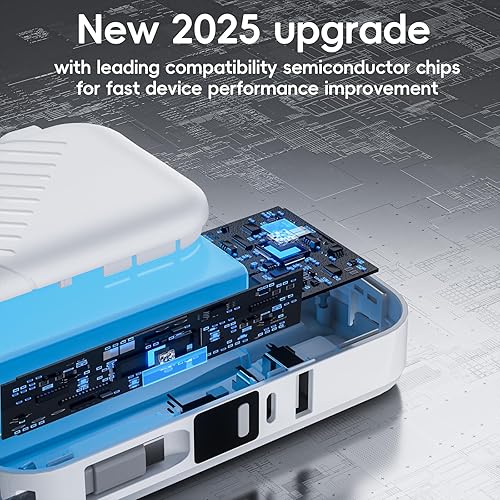 Miniatura 6 de Cargador portátil de 10000 mAh USB C, cargador de carga rápida de 27 W, cargador portátil con cable integrado, cargador de teléfono portátil para