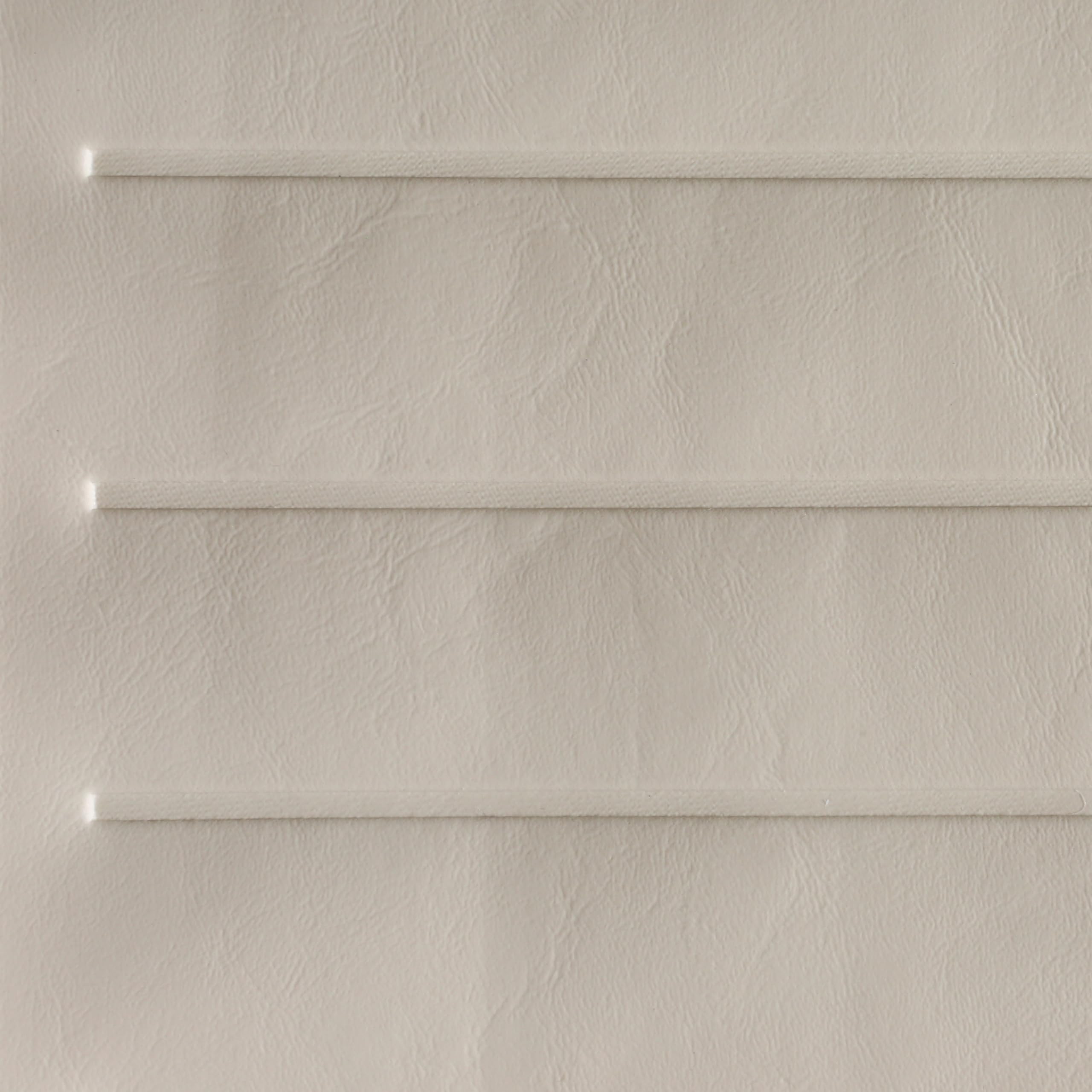 Pleated Marine Vinyl Upholstery Fabric Off White Sample 3" x 3" Boat Auto