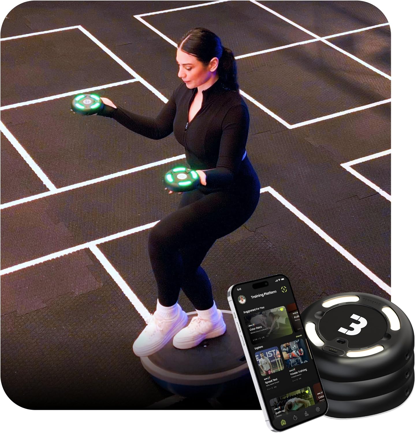 Reaction Training Platform - Improves Reaction Time, Speed, Agility & Coordination for Athletes, Trainers, Physical Therapists - AI Powered Smart Training