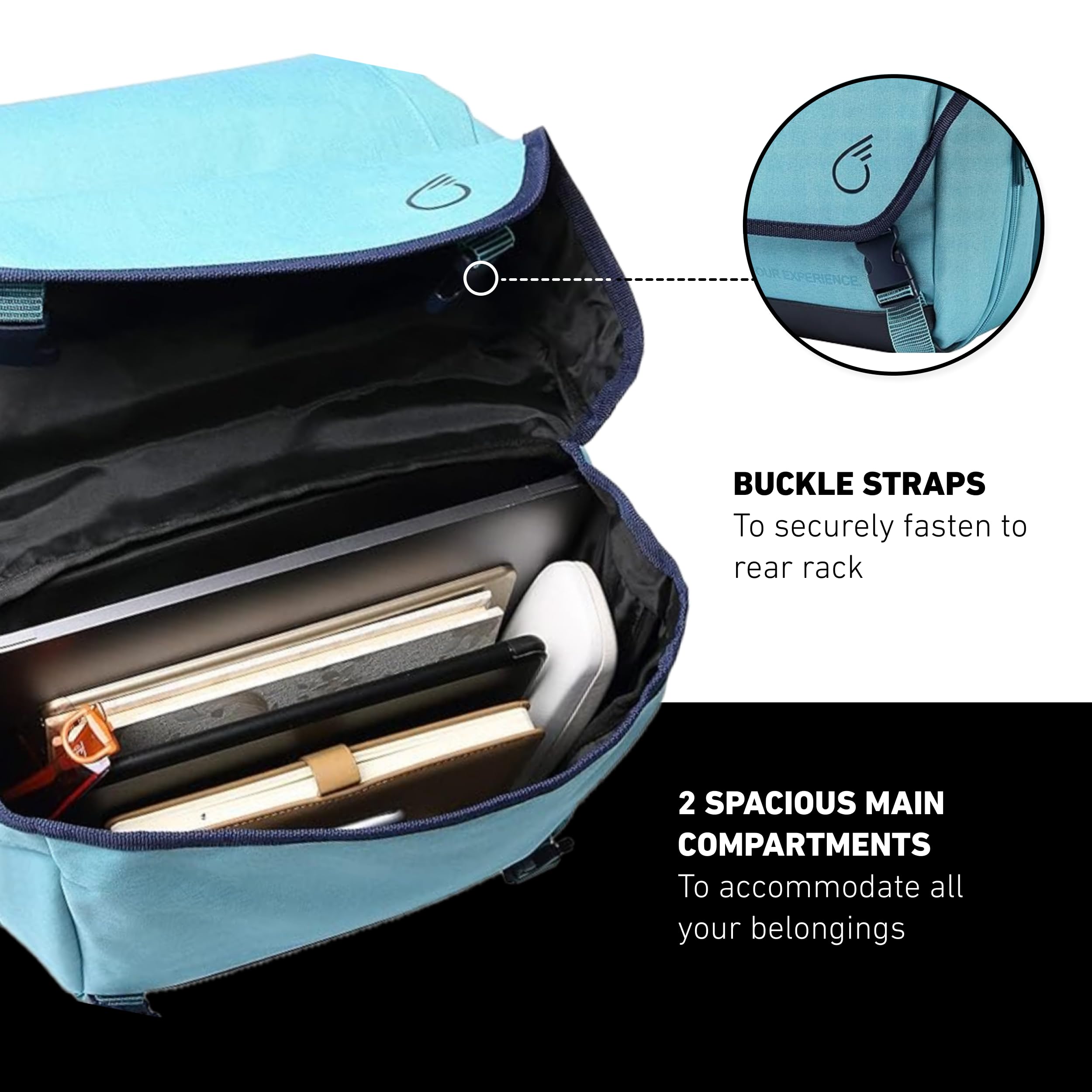 Snapklik.com : Sixthreezero Dual Sided Rear Rack Bike Bag, Bicycle ...