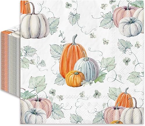 Miniatura 8 de JarThenaAMCS 80 servilletas de papel de limón cian-azul azulejo de almuerzo servilletas desechables de acuarela limón para primavera verano