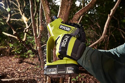 Ryobi RY18PSX10A‑0 Sega Potatrice Brushless 10 cm 18 V ONE+, Leggera 1,13 kg, Velocità 6 m/s, Tensione Catena Tool‑Free, Solo Corpo Macchina - 8