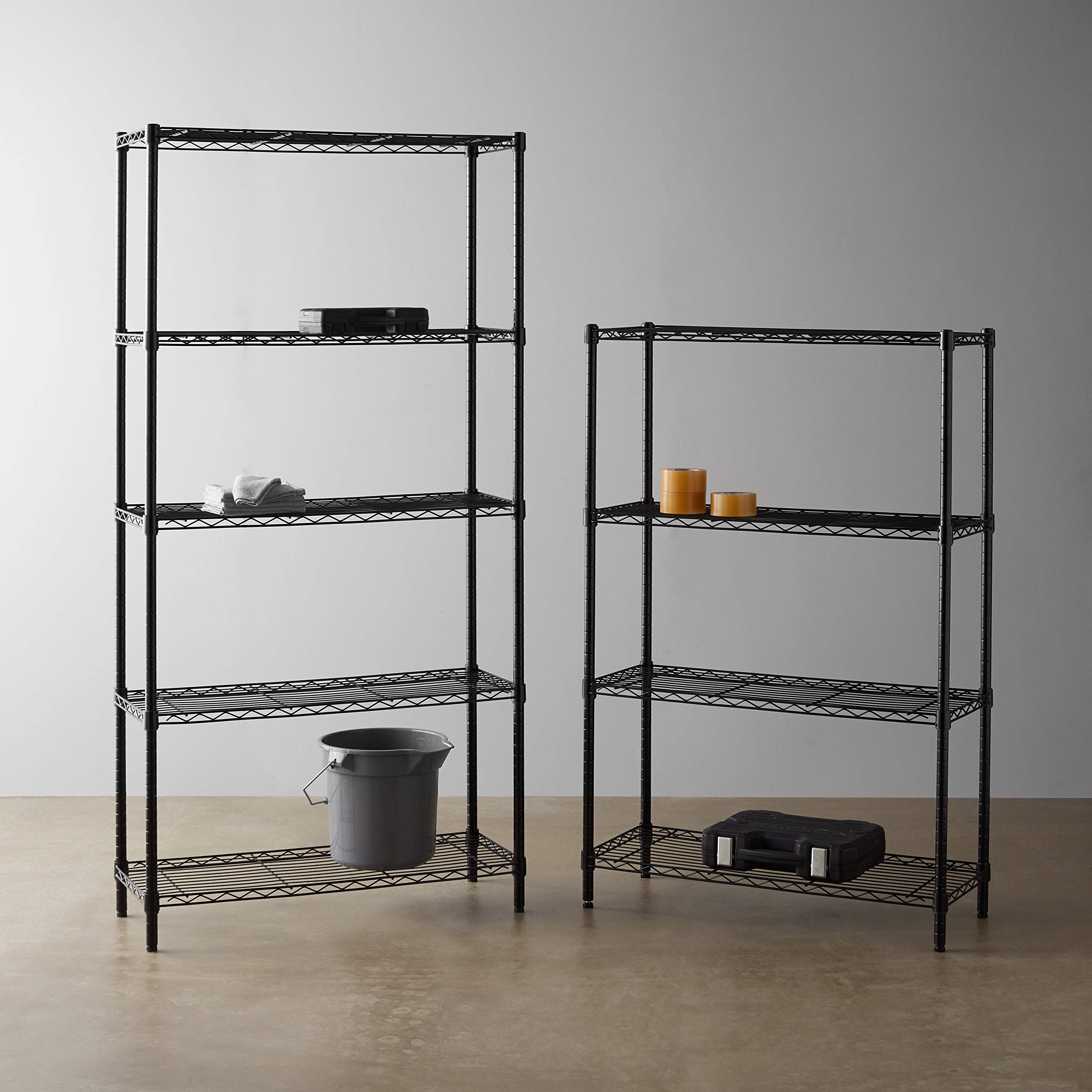 Buy Amazon Basics 5Shelf Adjustable, Heavy Duty Storage Shelving Unit