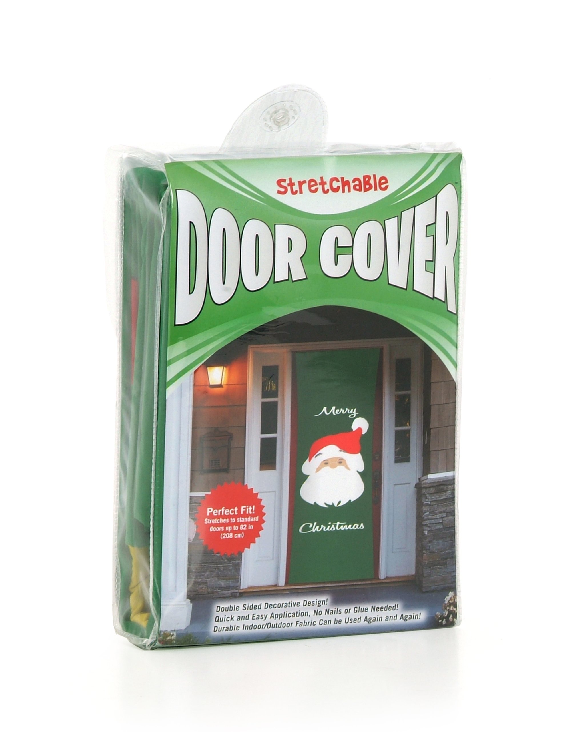 Kittrich Corporation Double-Sided Decorative Traditional Christmas Theme Stretchable Door Cover