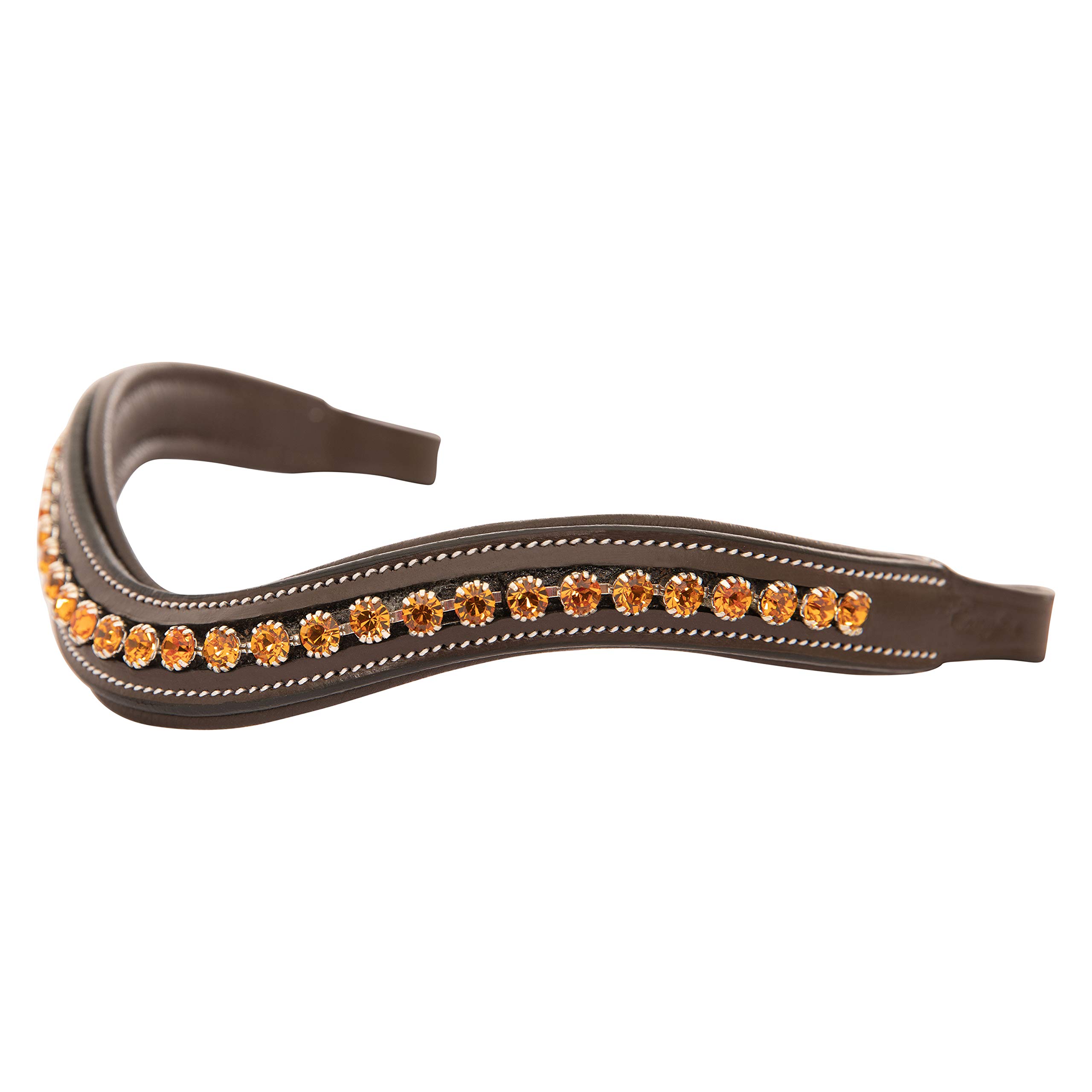 Frontalino Per Cavallo Equityum – Argento/Oro Con Bottone, Morbido E Resistente, Design Italiano, Decorazione Di Pregio Per Equitazione