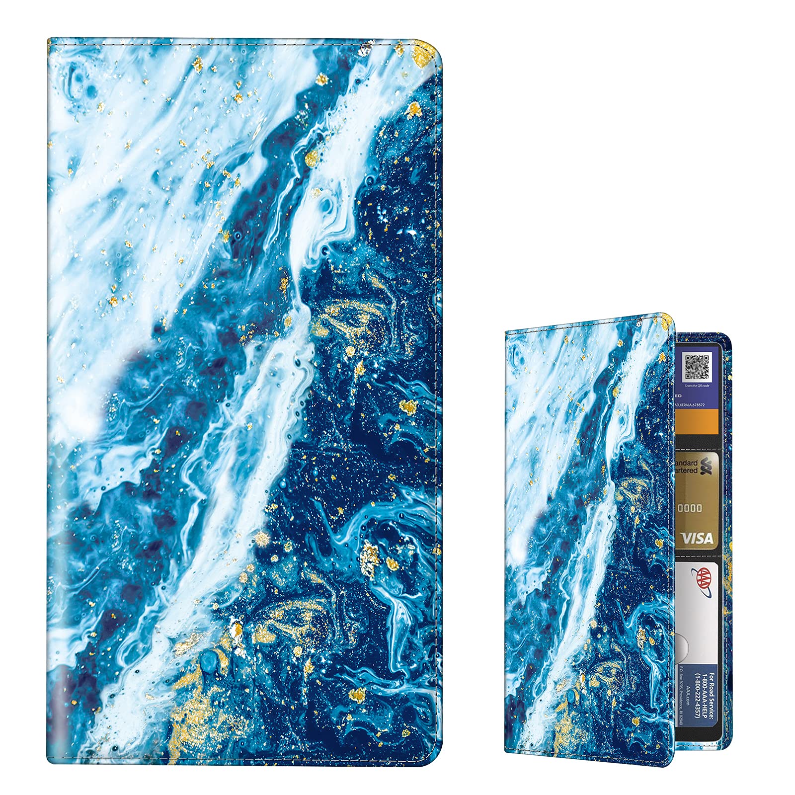 Car Registration and Insurance Holder, Vehicle Glovebox Card Organizer Wallet, ID Card Holder for Essential Automobile Documents, **Sandy Wave, *Full Size,