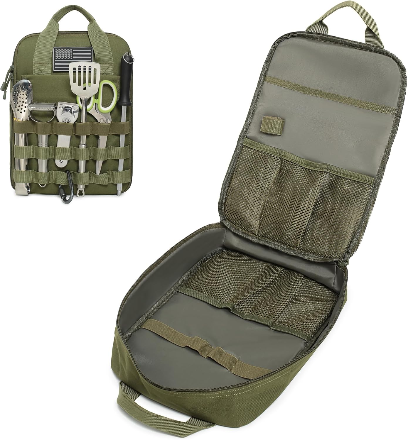 Lemubeane Tactical Camping Utensil Organizer Bag for BBQ & Hiking Lemubeane Tactical Camping Utensil Organizer Bag for BBQ & Hiking