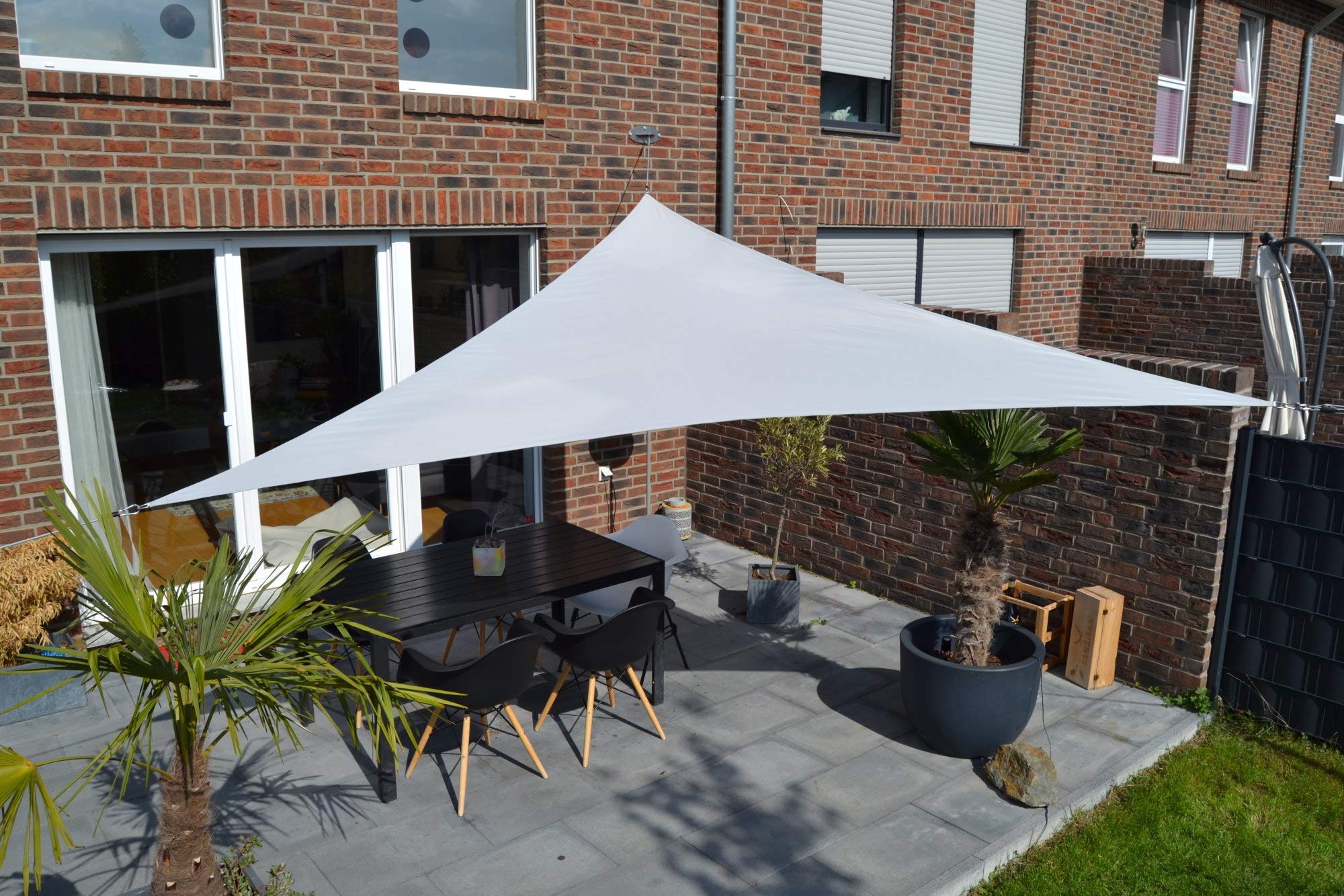 Peddy Shield Triangle Sail, 360 x 360 cm, Silver Grey Garden