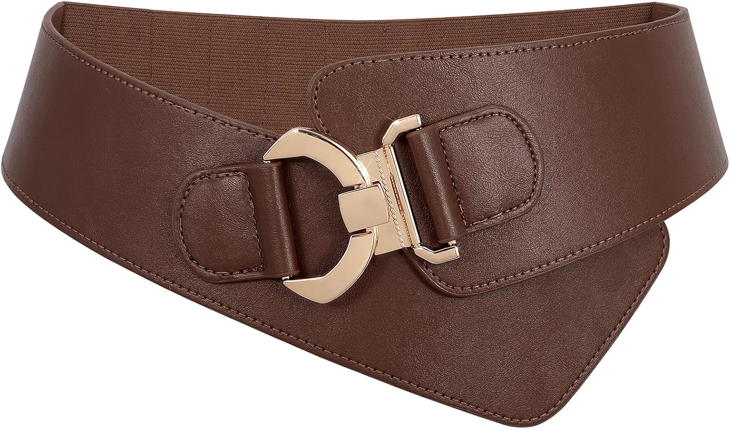 JASGOOD Wide Elastic Stretch Waist Belt Women's Adjustable Fashion Dress Belt