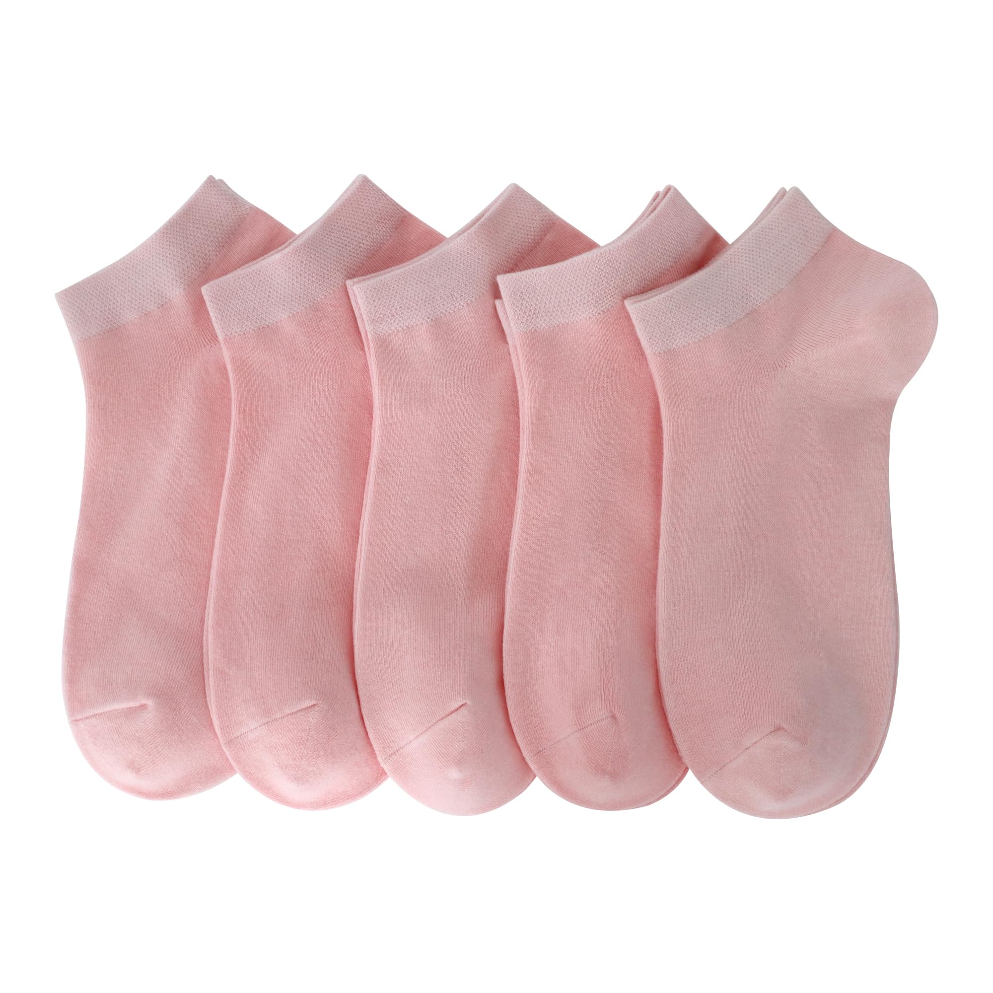 SERISIMPLE Women Viscose Bamboo Ankle Socks Low Cut Thin Sock Lightweight Pastal Color Soft Sock 5 Pairs