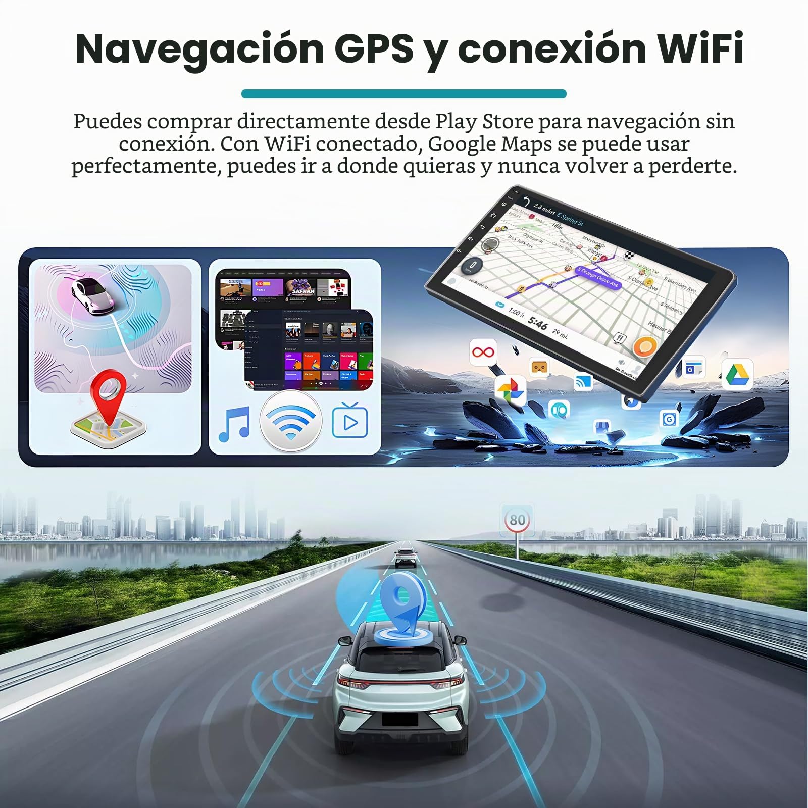 Hikity 2+64G Radio Android 9'' para VW Beetle 2004-2010 | Inalámbrico Carplay Android Auto, Bluetooth WiFi GPS EQ FM/RDS SWC Cámara Trasera, Pantalla Táctil