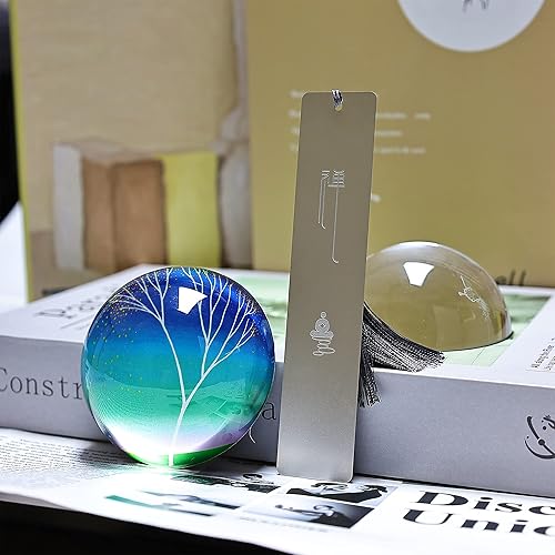 Miniatura 4 de Lupa de cúpula de cristal, lupa de lectura de pisapapapeles, decoración de fotografía, 5 x lupa óptica, ayuda de lectura para leer planos, mapas,