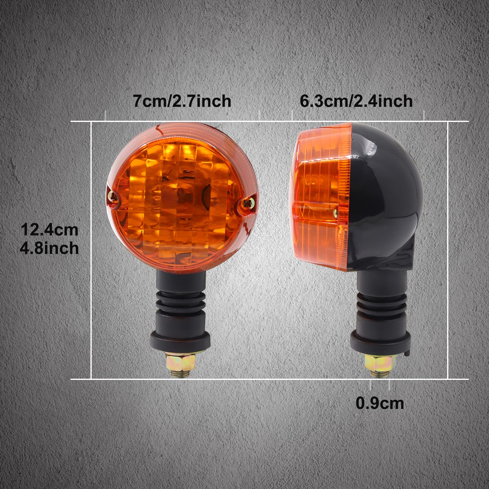 ZHHXYanh Luzes de seta de motocicleta 12 V lâmpada de halogêneo