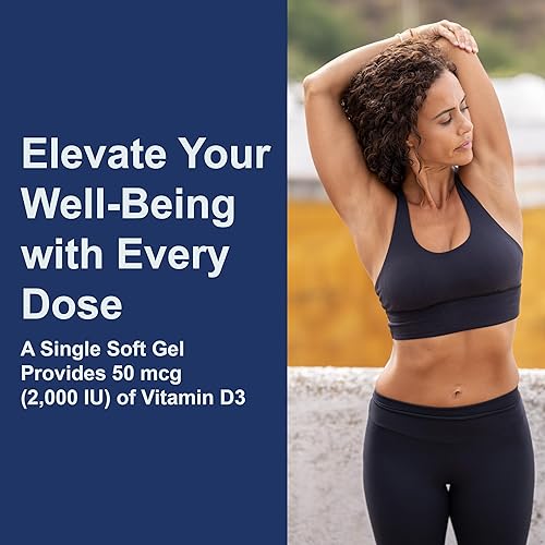 Vista 5 de Carlson - Vitamina D3, 2000 UI (50 mcg), salud ósea e inmunológica, suplementos de vitamina D, suplemento de colecalciferol, cápsulas de vitamina D
