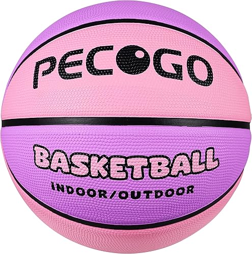 Miniatura 9 de Balón de baloncesto de goma oficial para interiores y exteriores, para hombres, tamaño 3/4/5/6/7 para niños, jóvenes, adolescentes, niños y niñas,