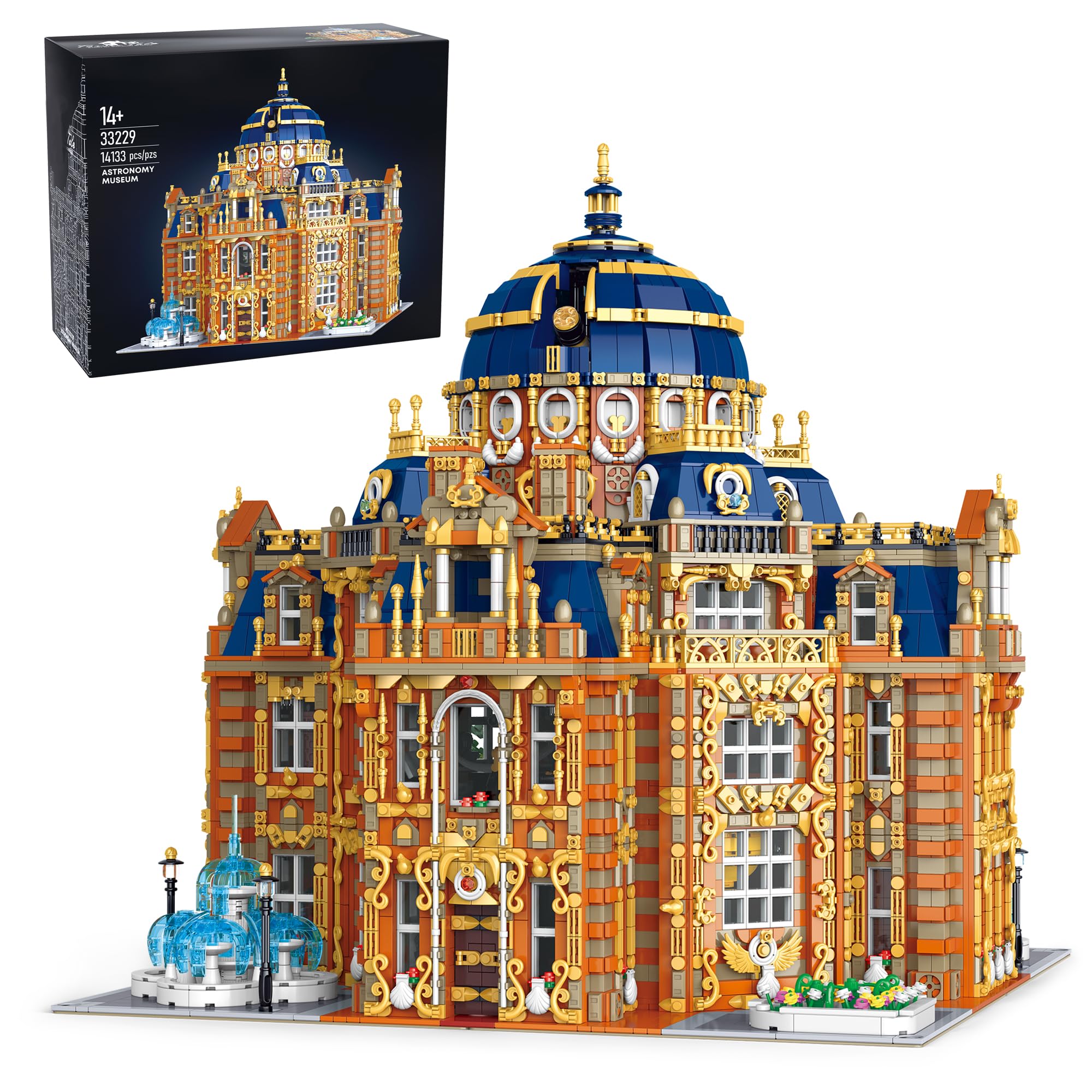 Astronomy Museum Building Set, 14000+ PCS Royal Construction Kit Museum, MOC Architecture in European Style, Compatible with Iego Architecture