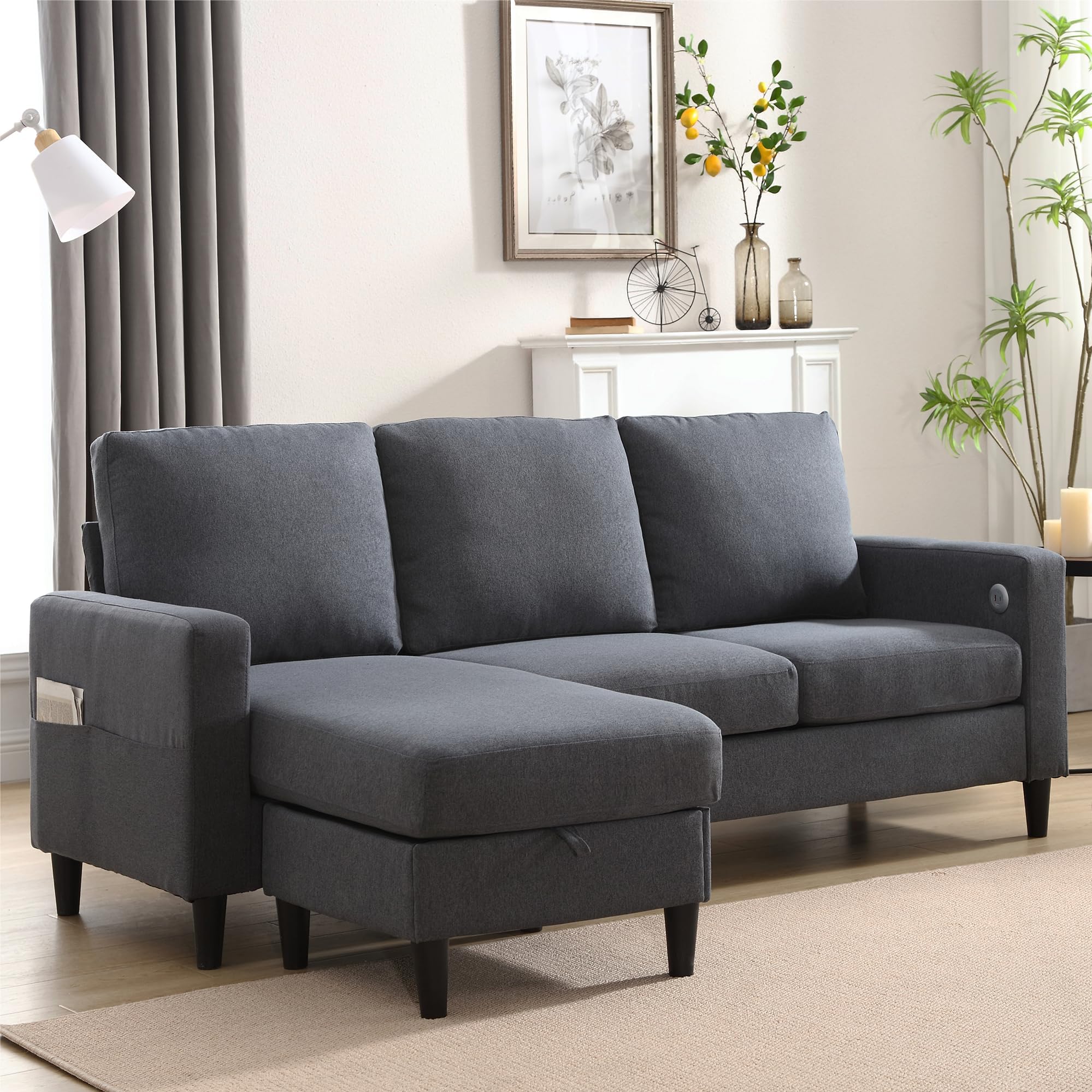 Amazon.com: Woyomeub Sectional Couches for Living Room: L Shaped Couch ...