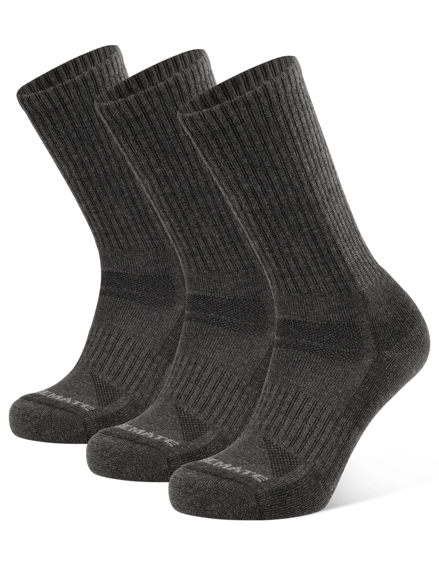 CLOSEMATE Chaussettes Chaudes Homme 39-42 43-46 Thermiques Epaisse 3 Paires Durables pour Sport Randonnée Running Cyclisme Tennis Travail en Noir Gris Marron