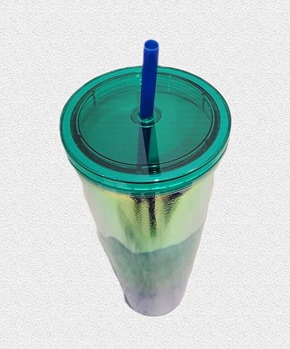 Miniatura 4 de Starbucks Holiday 2022 - Vaso de holograma de onda ombré, 24 onzas