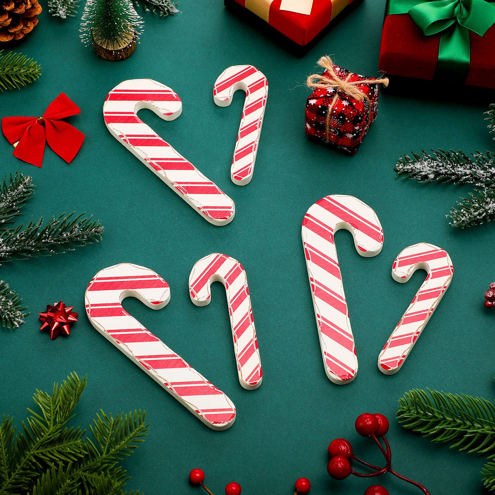 クリスマスオーナメント キャンディケイン 木製 Amazon.co.jp: ヴィンテージ彫刻木製キャンディケイン 木製 素朴な