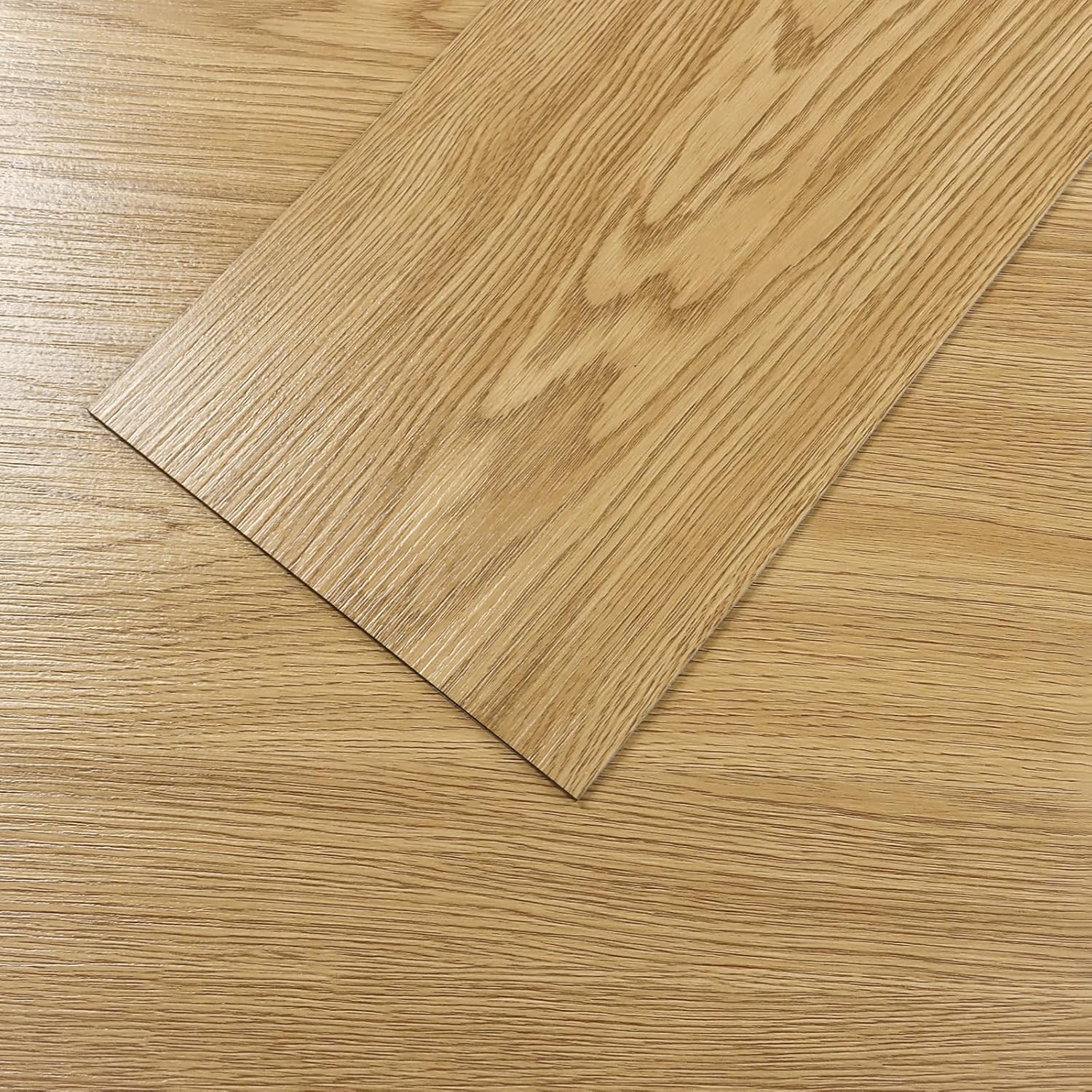 VEELIKE Natural Brown Vinyl Plank Flooring Self Adhesive Peel and Stick Floor Tile Waterproof Wood Vinyl Flooring 32 Pack 47 Sq.Ft. Glue Down Vinyl Sheet Flooring for Kitchen Bedroom Bathroom Floor