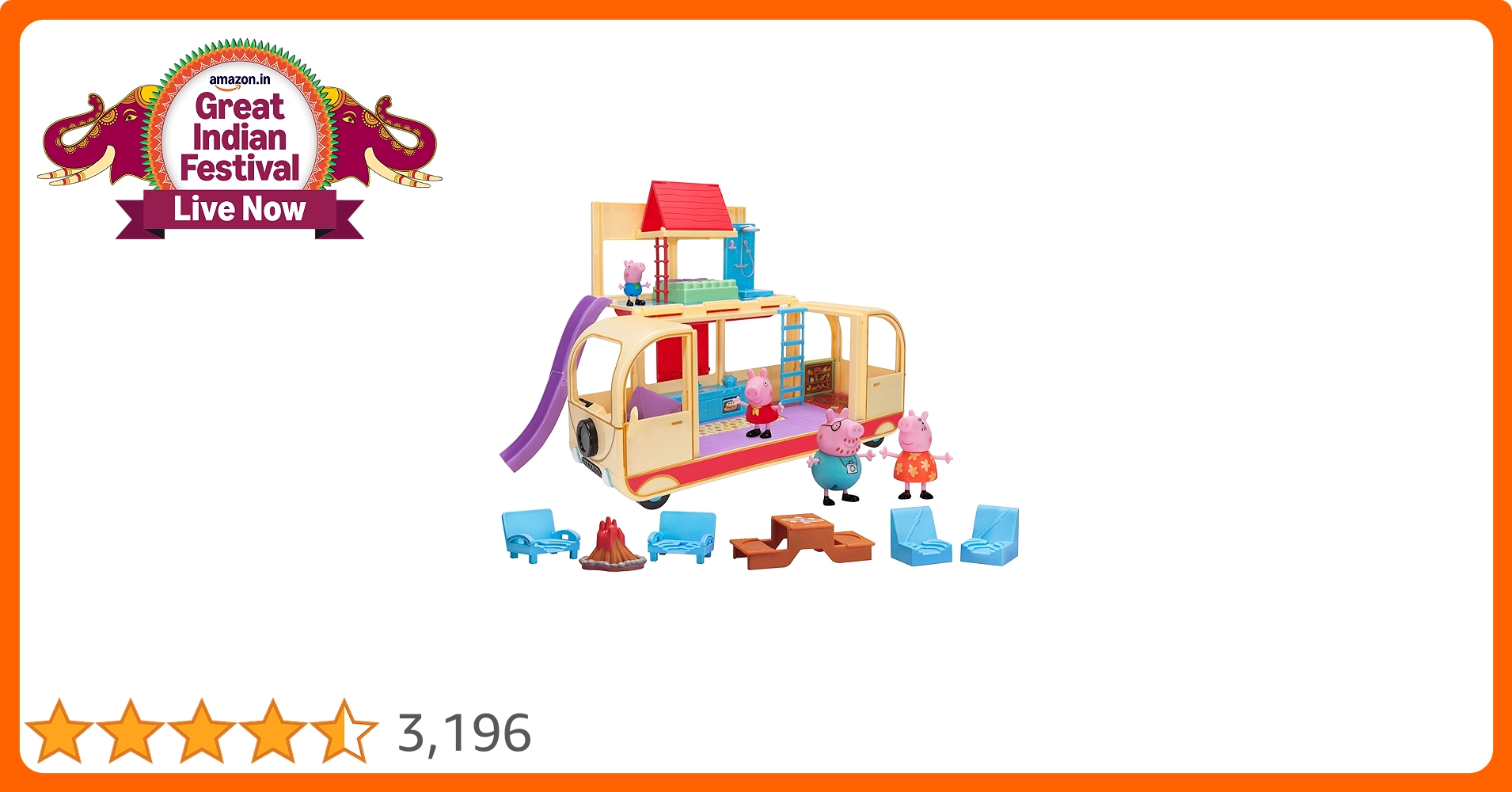 Buy Peppa Pig's Transforming Campervan Feature Playset