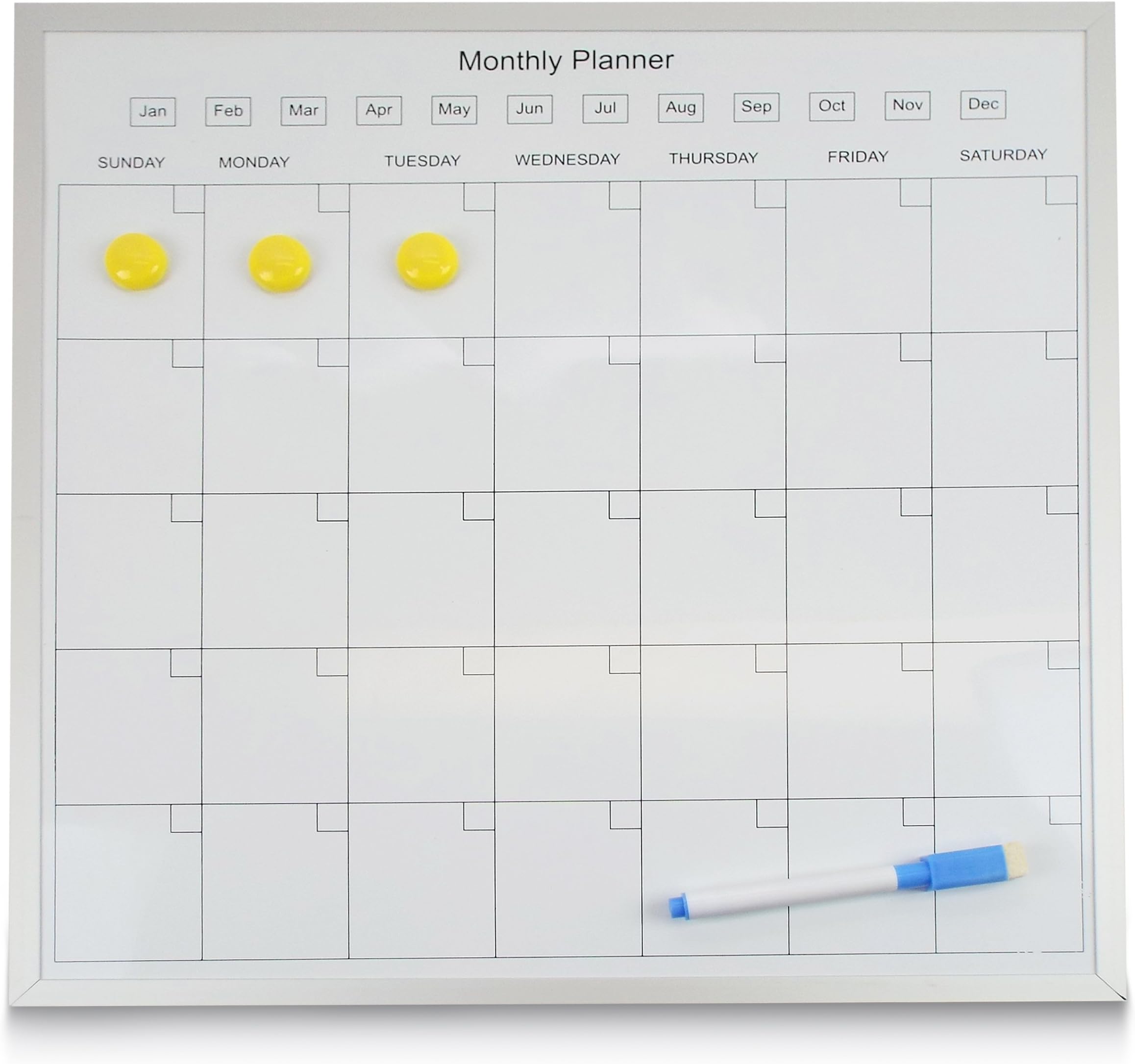 Brilliant Homes Calendar Whiteboard & Dry-Erase Marker