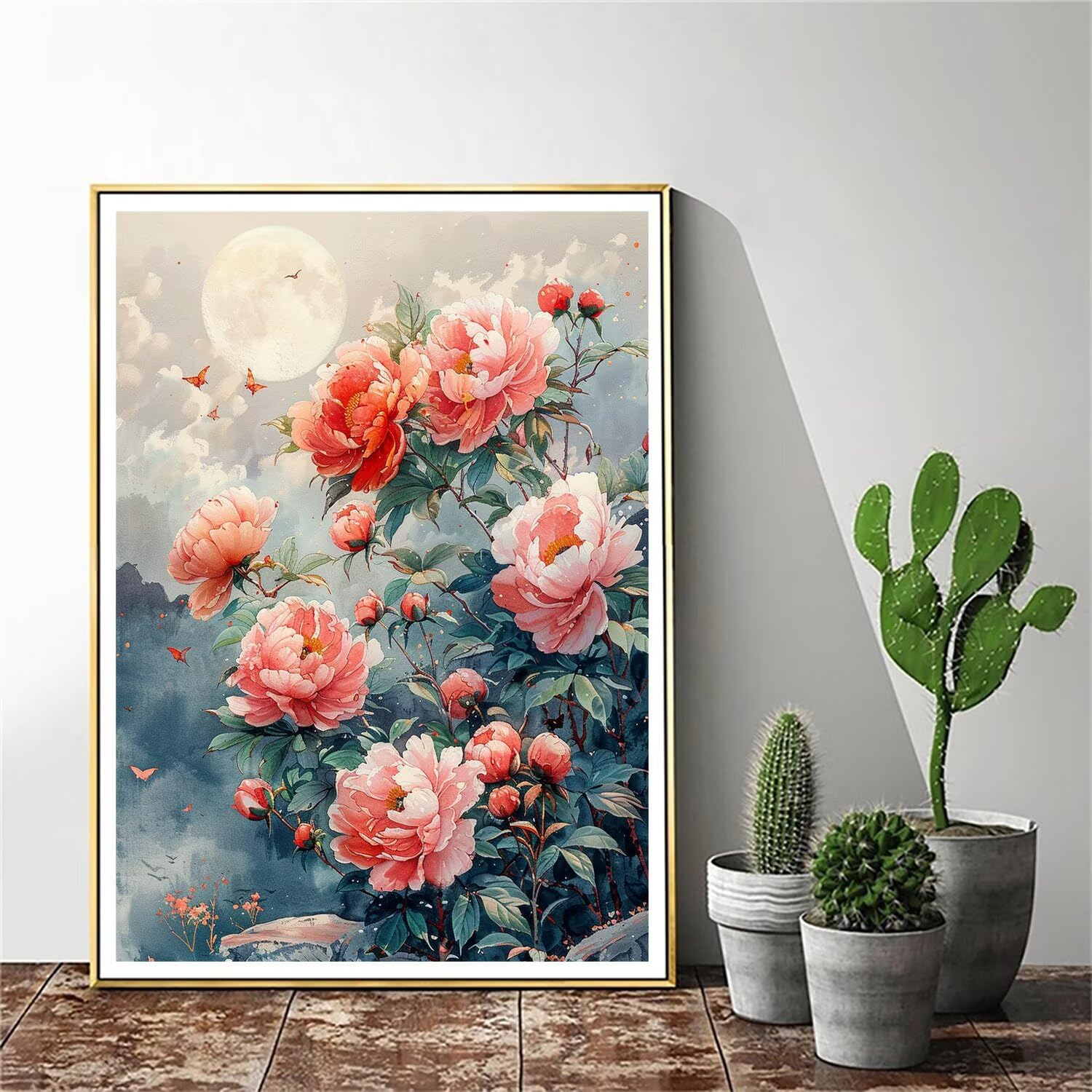 Pintar por Numeros Adultos pintar por numeros niños manualidades niños 10 años, DIY Pintar por Números de Pincel y Pintura acrílica Decoraciones para el Hogar Manualidades, sin Marco 60x80cm C-192
