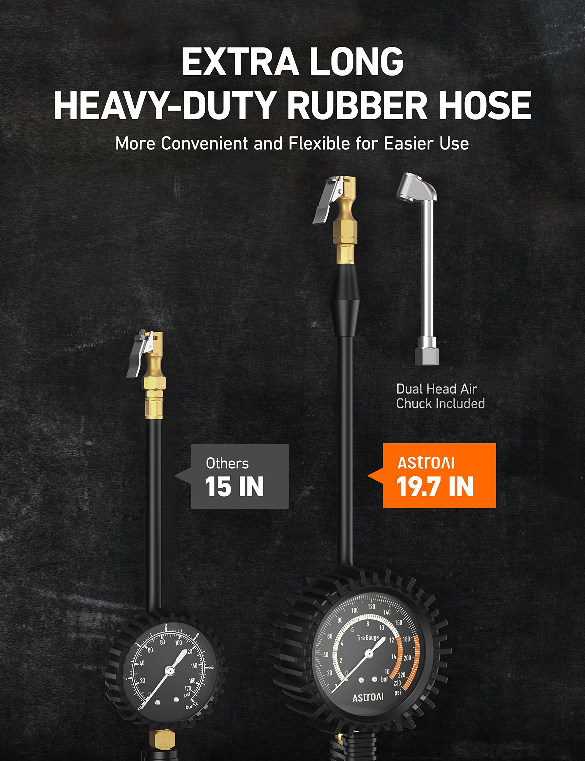 AstroAI Digital Tire Inflator with Pressure Gauge 230PSI