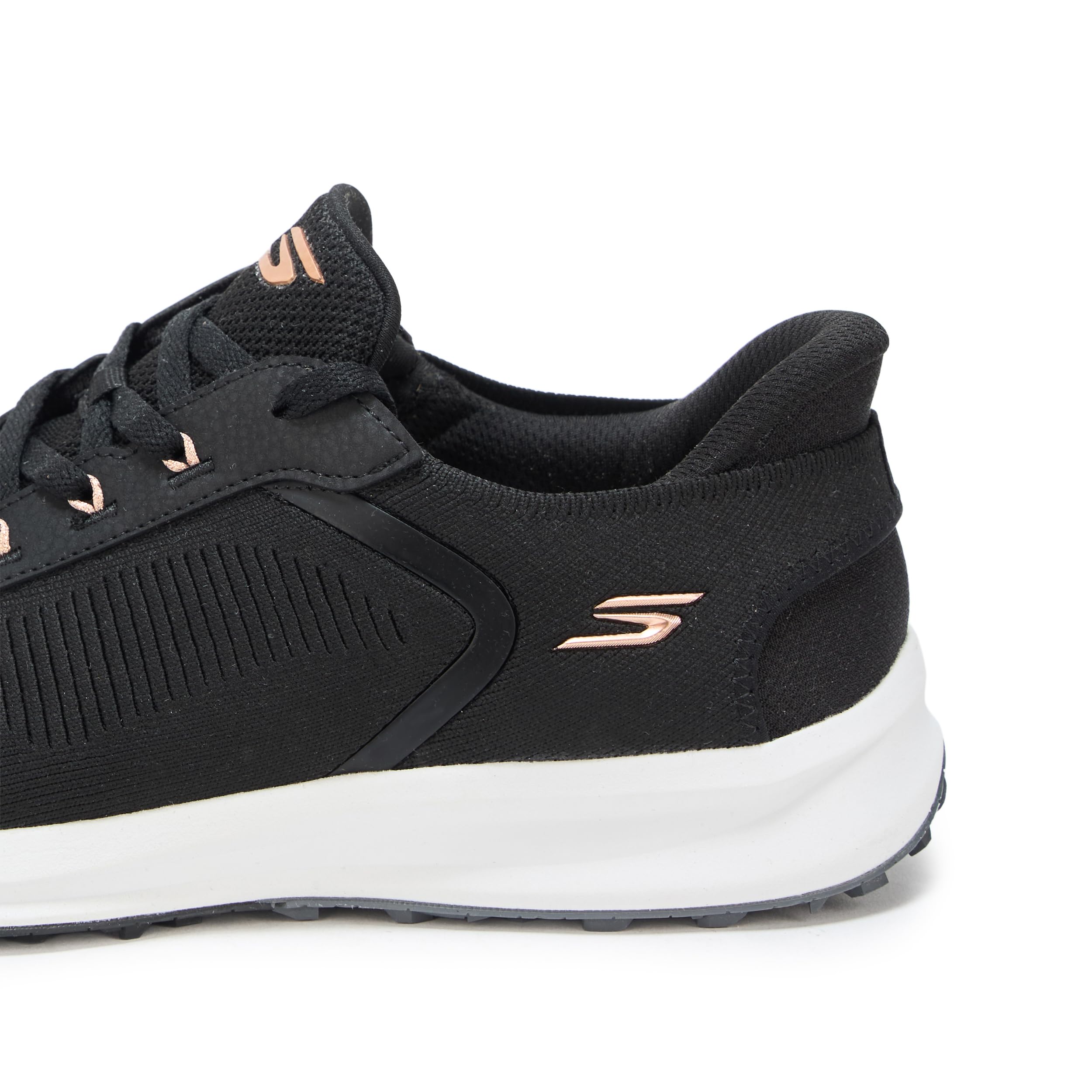 Skechers Zen Spikeless - Tenis de Golf Ligeros para Mujer, Negro, 7 Wide