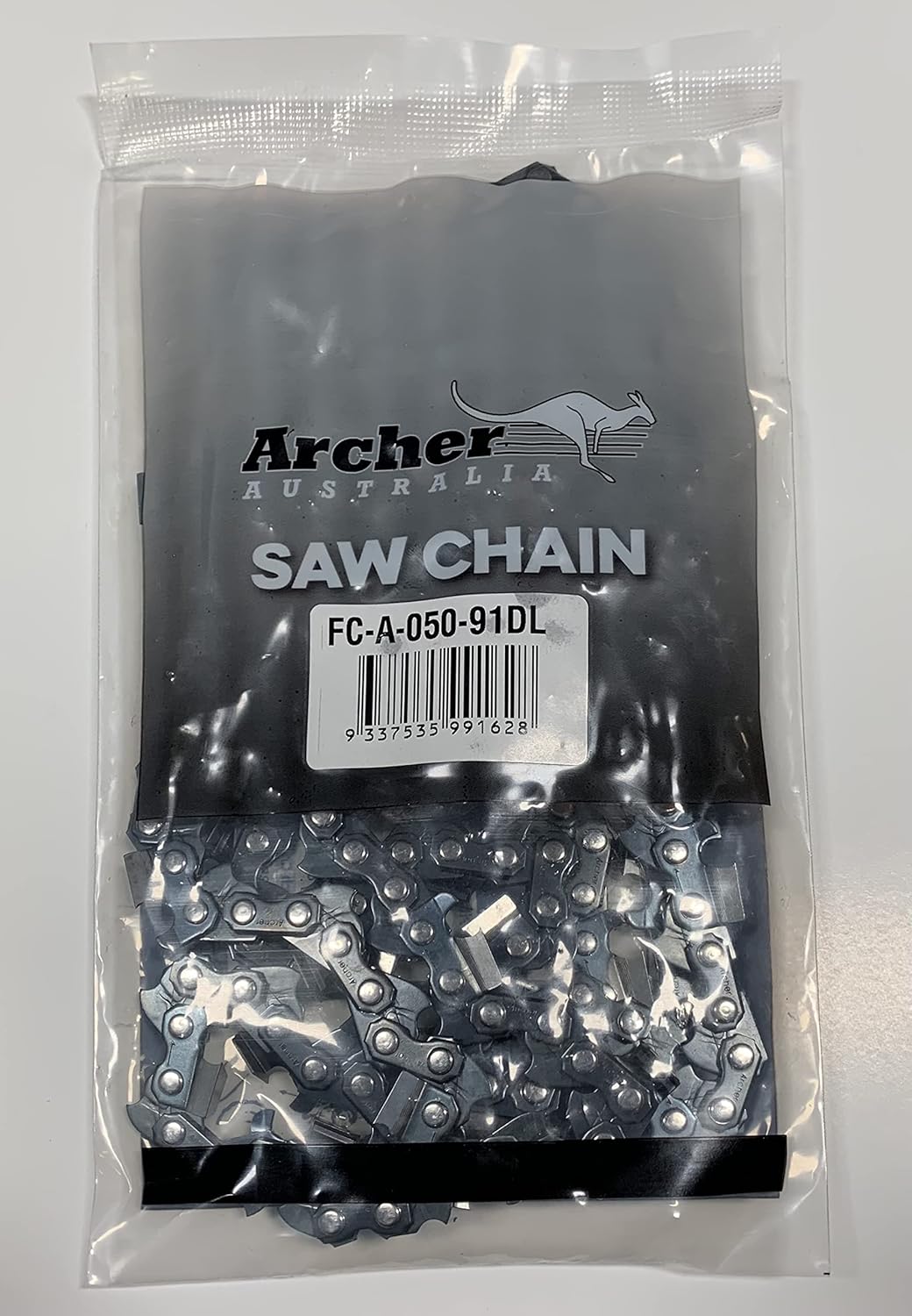 28" Archer Chainsaw Chain 3/8" pitch FULL CHISEL .050 Gauge 91DL drive links Compatible with Oregon 72LPX091G