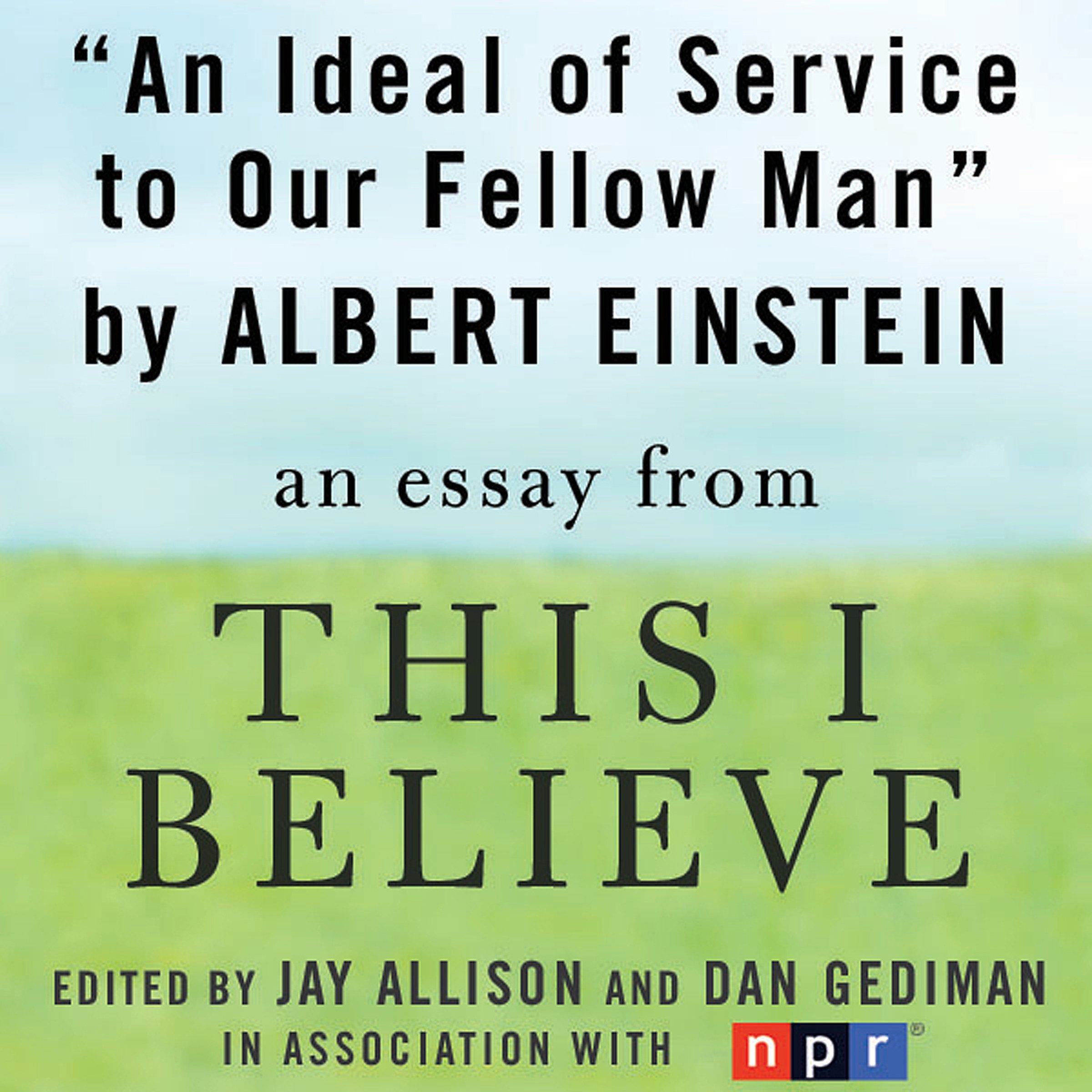 Cover art for An Ideal of Service to Our Fellow Man
