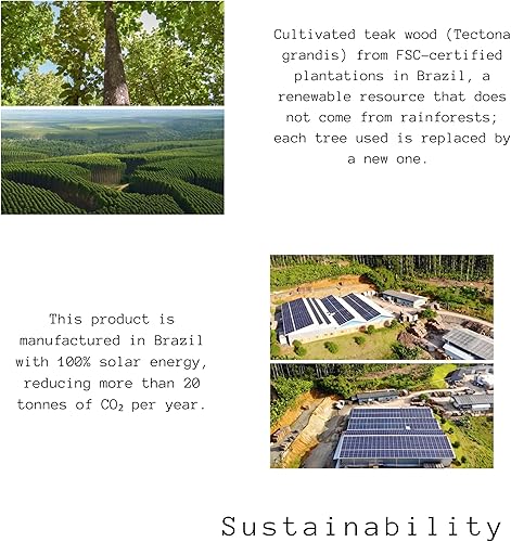 Miniatura 11 de Erreke Tabla de cortar de madera de teca de grano extremo extragrande, 23 x 15 x 1.3 pulgadas, tamaño grande de alta durabilidad, pies