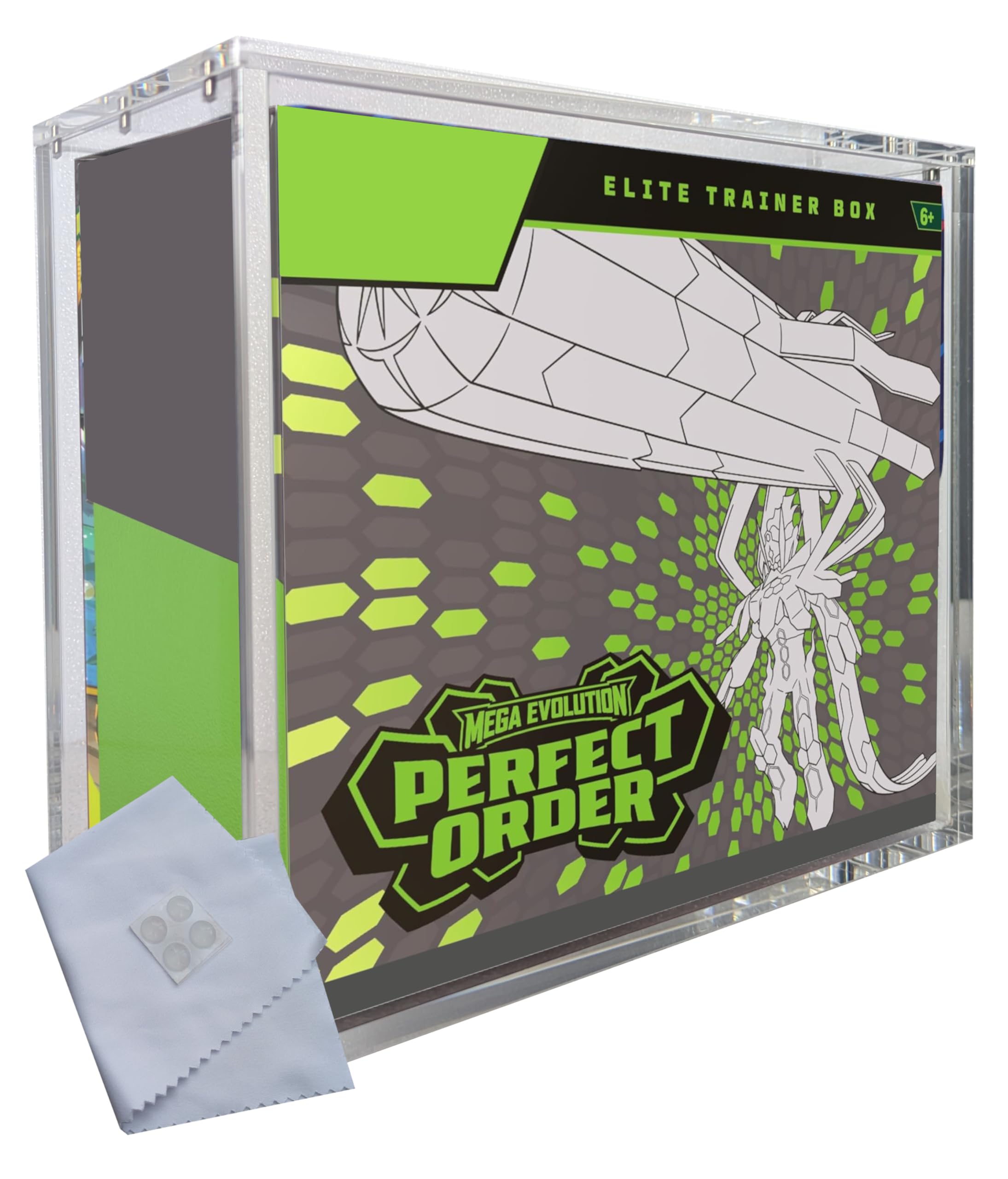 Vaulted Vortex Clear Acrylic Case For Pokemon Etb Elite Trainer Box Display Case 8Mm Thick (1 Pack) Premium Protective Display Case For Pc And Standard Size Pokémon Elite Trainer Boxes