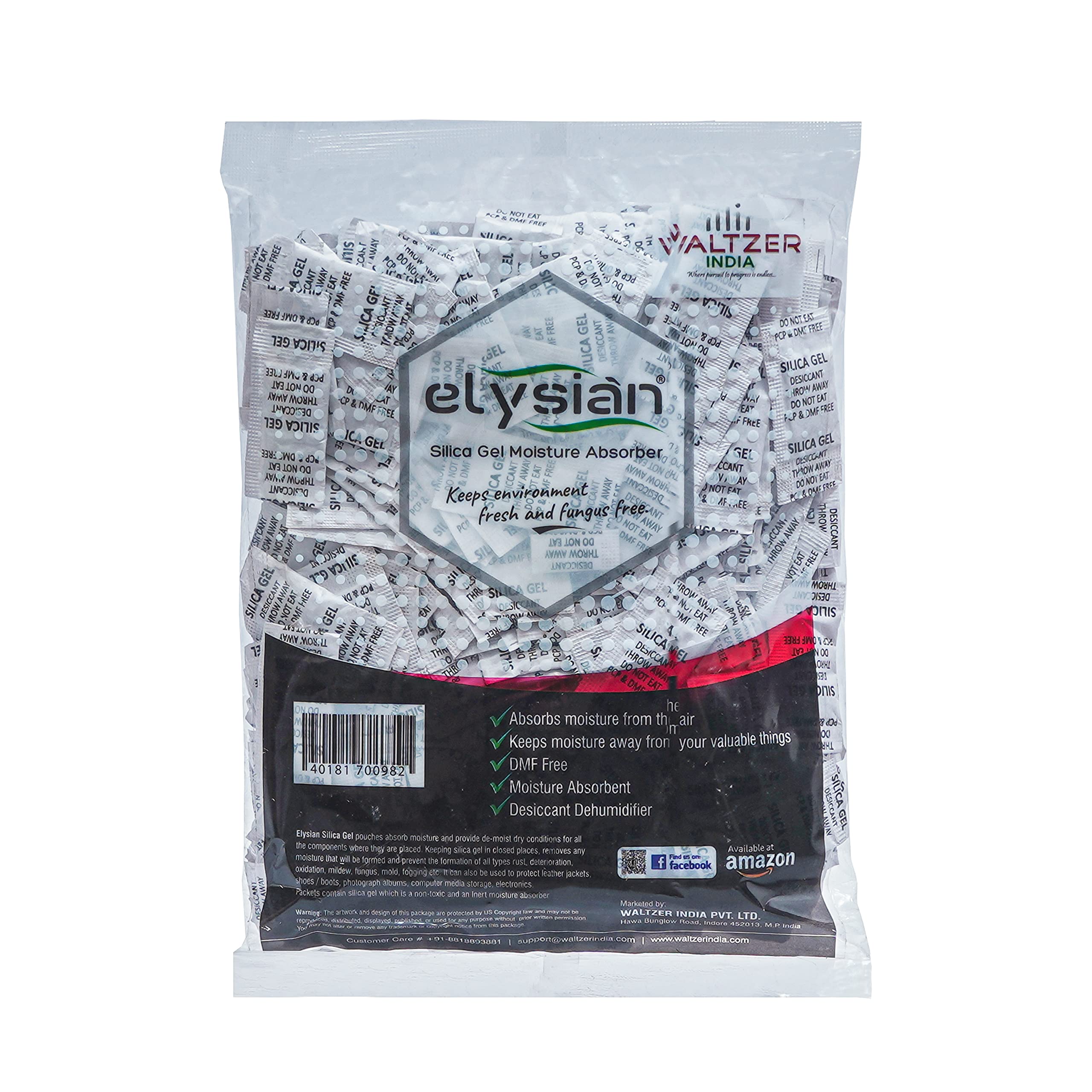 Elysian Silica Gel Pouch 20 gram Pouch White/Desiccant/Moisture Absorbent (20Gram X 2Pcs aprox = 50 Gram) Moisture Absorber for Room, Wardrobe, Camera and Lenses to Avoid Moisture and Fungus-image-12
