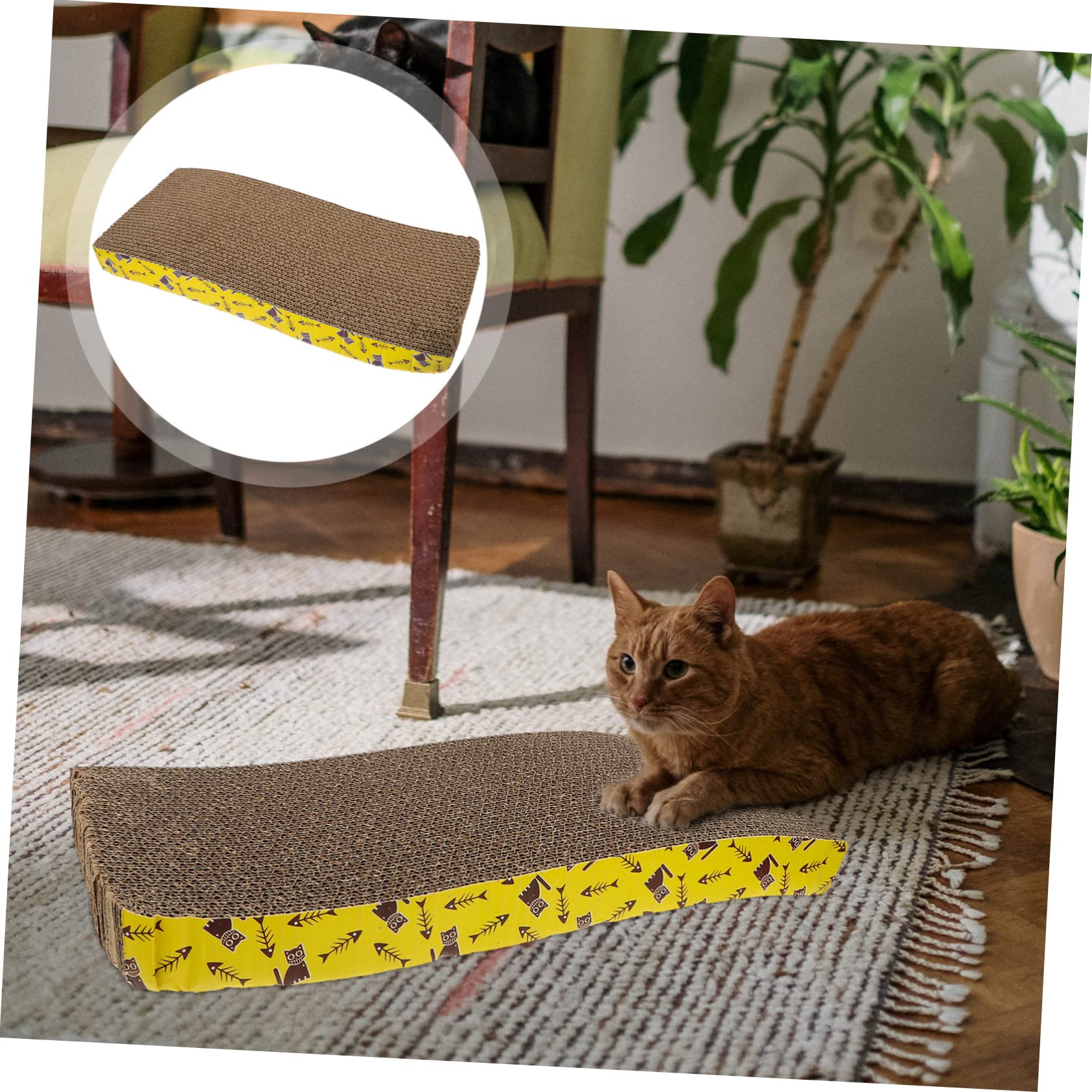 PRETYZOOM 2pezzi Tavola Tiragraffi in Cartone Ondulato per Gatti e Gattini per Casa o Negozio Resistente all'Uso Allenare Le Unghie