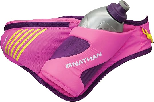 Nathan Peak Hydration Waist Pack with storage area & Run Flask 18oz Running, Hiking, Camping, Cycling