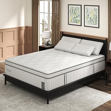 DIGLANT Twin XL Mattress, 14 Inch Euro Top Medium Feel Hybrid Mattress, Gel Memory Foam with Pocket Springs, Pressure Relief & Edge Support Twin XL Size Mattresses in a Box, CertiPUR-US, 39"*80"
