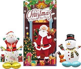 クリスマス タペストリー バルーンセット 特大サイズ 立つ可能 merry christmas メリークリスマス 飾り 豪華セット サンタ アルミバルーン お祝い パーティー 飾り付け 写真摄影 店舗飾り